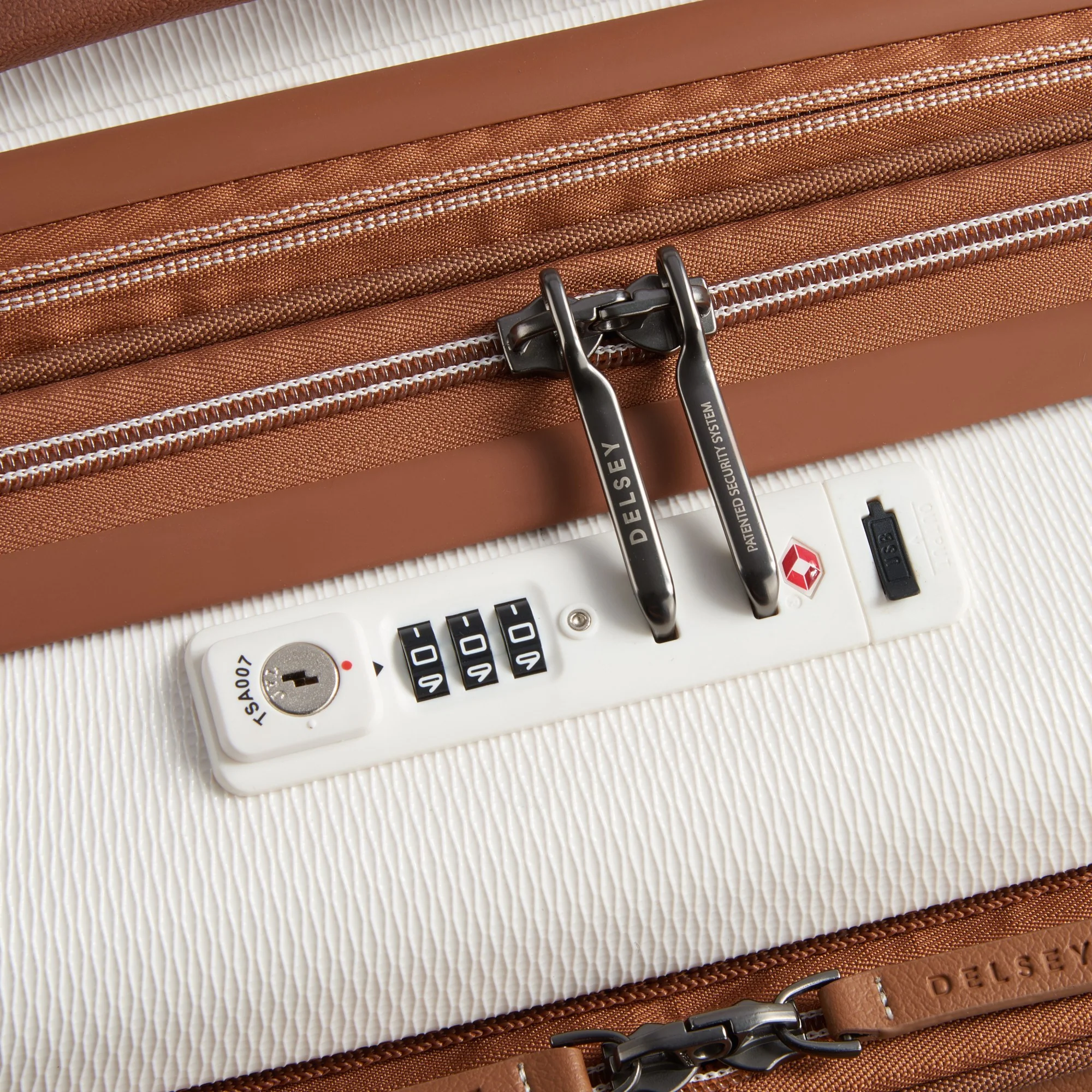 Delsey Paris Chatelet Air 2.0 - 4-Rollen-Kabinentrolley 55 cm erw. 14" USB (angora) - Image 8