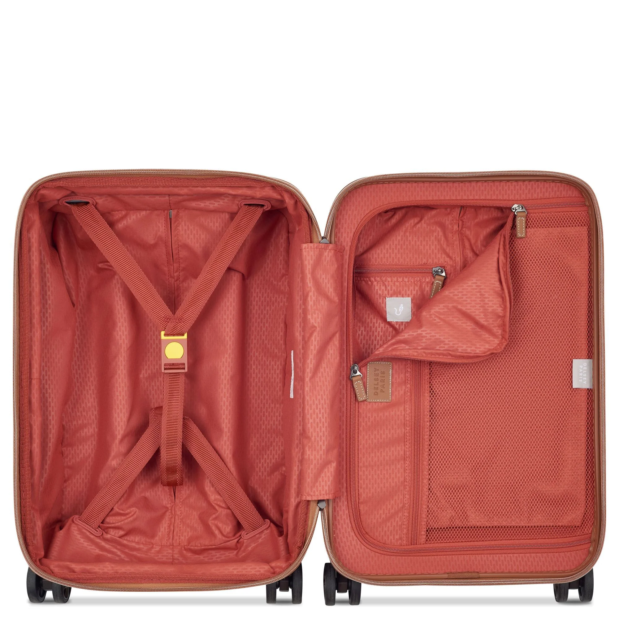 Delsey Paris Chatelet Air 2.0 - 4-Rollen-Kabinentrolley 55 cm erw. 14" USB (braun) - Image 5