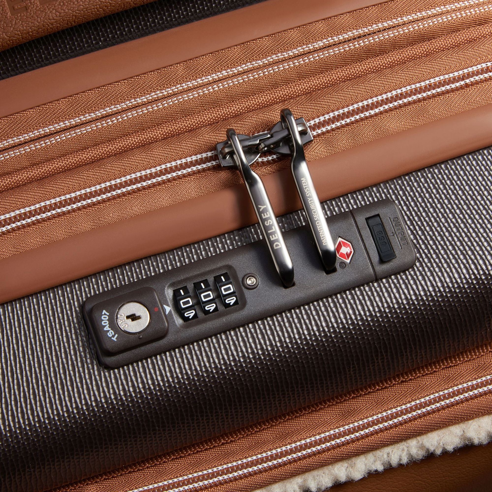 Delsey Paris Chatelet Air 2.0 - 4-Rollen-Kabinentrolley 55 cm erw. 14" USB (braun) - Image 7