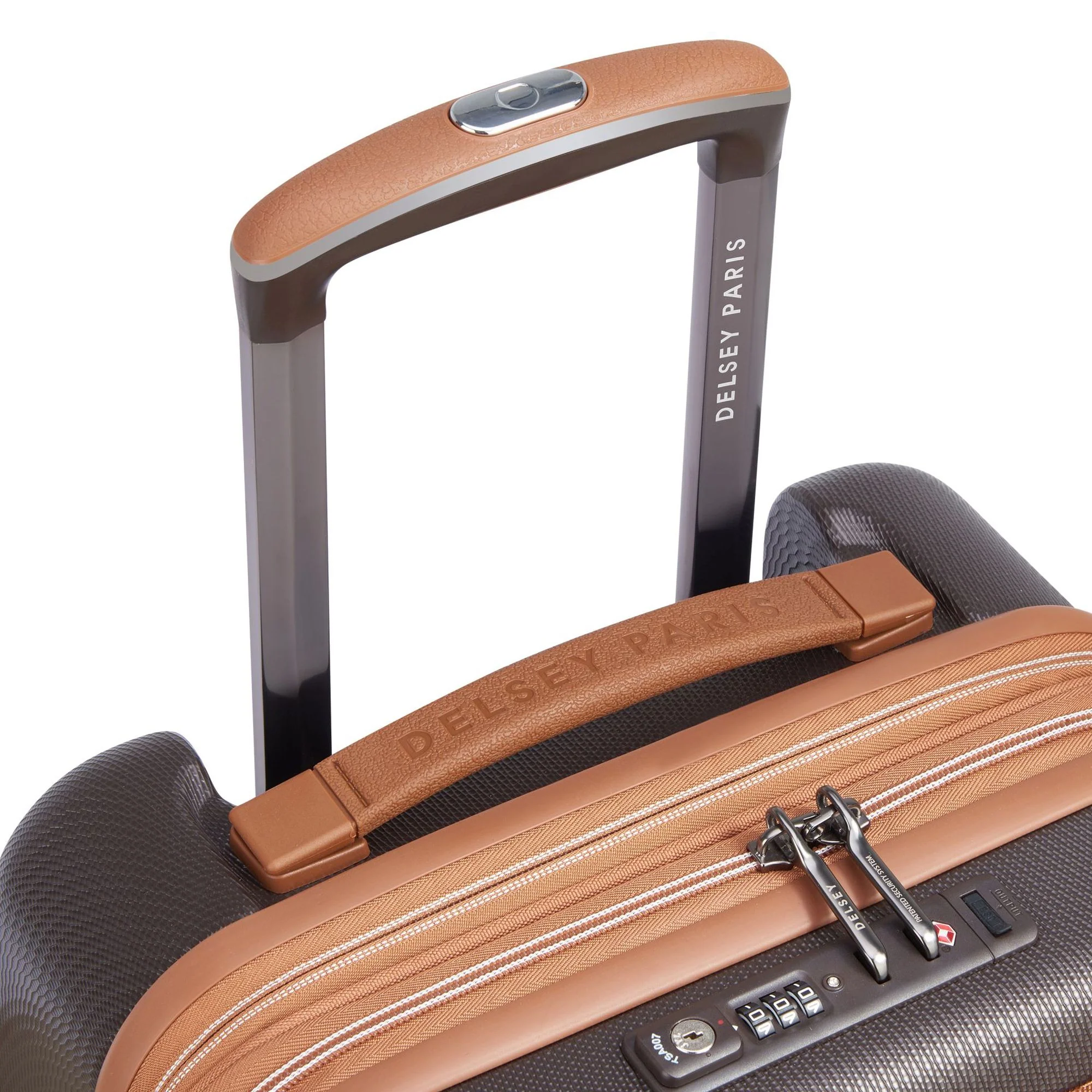 Delsey Paris Chatelet Air 2.0 - 4-Rollen-Kabinentrolley 55 cm erw. 14" USB (braun) - Image 9