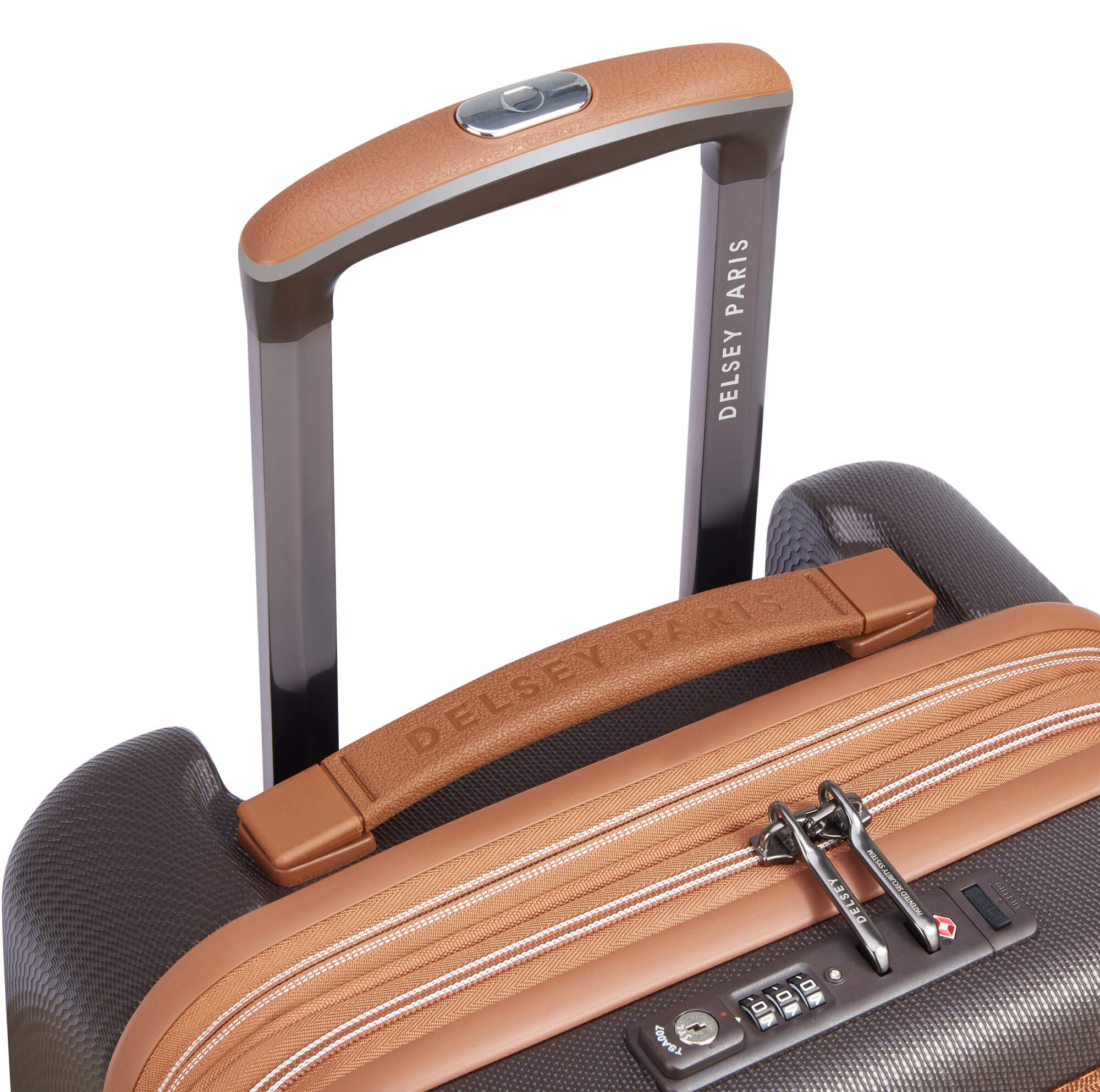 Delsey Paris Chatelet Air 2.0 - 4-Rollen-Kabinentrolley 55 cm erw. 14" USB (braun) - Image 7
