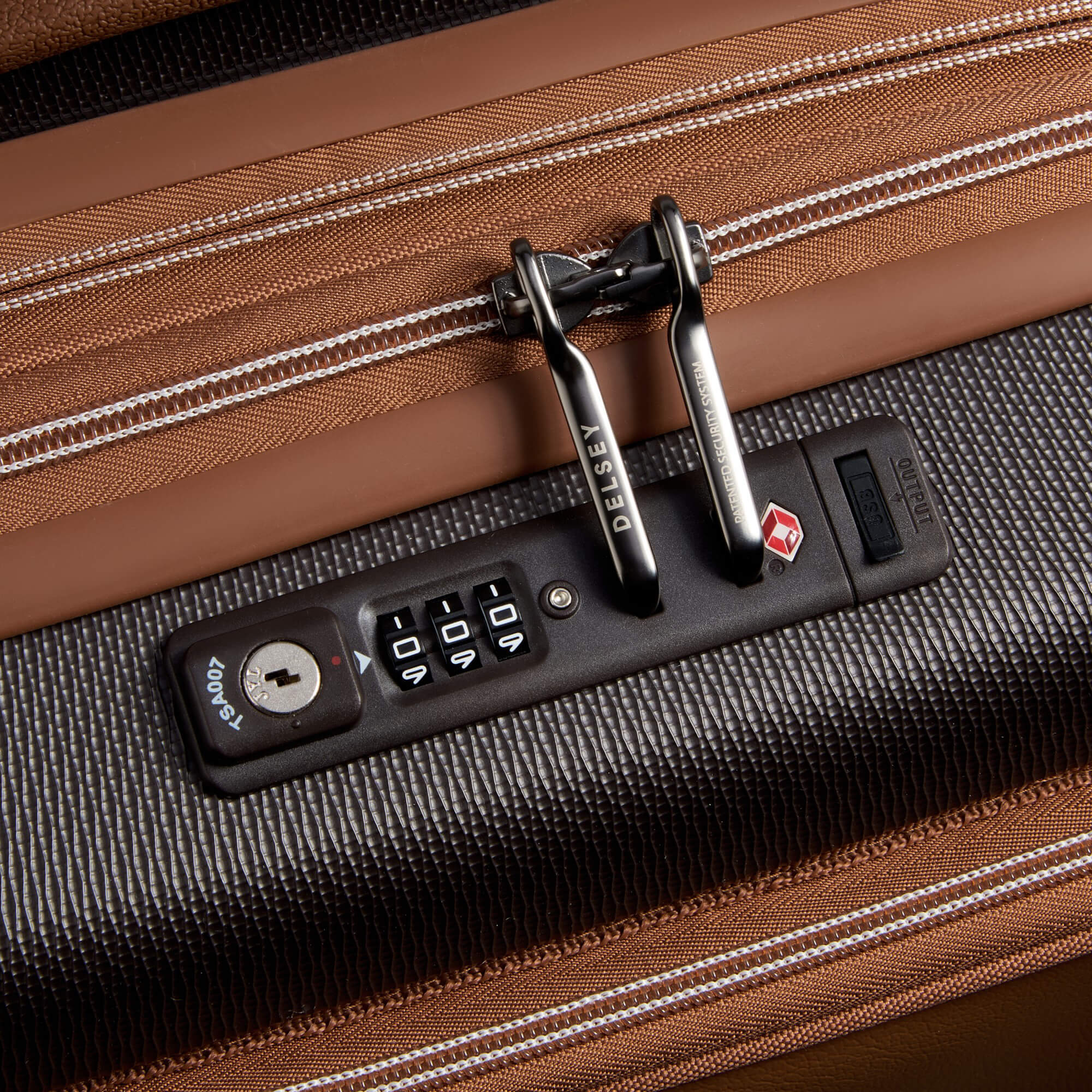 Delsey Paris Chatelet Air 2.0 - 4-Rollen-Kabinentrolley 55 cm erw. 14" USB (braun) - Image 8