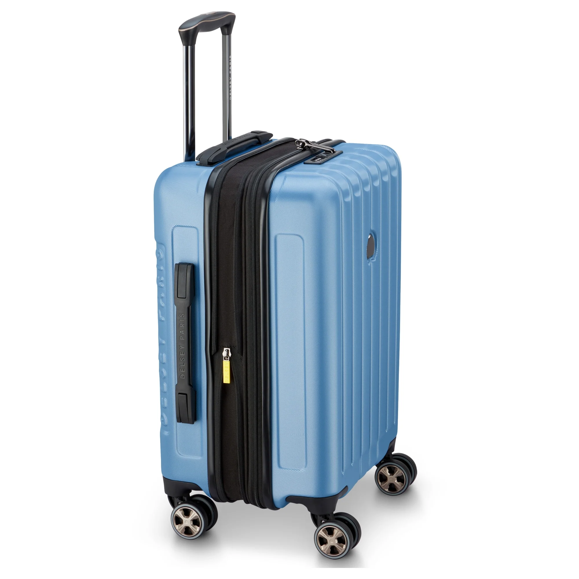 Delsey Paris Longitude - 4-Rollen-Kabinentrolley 55 cm erw. (hellblau) - Image 3