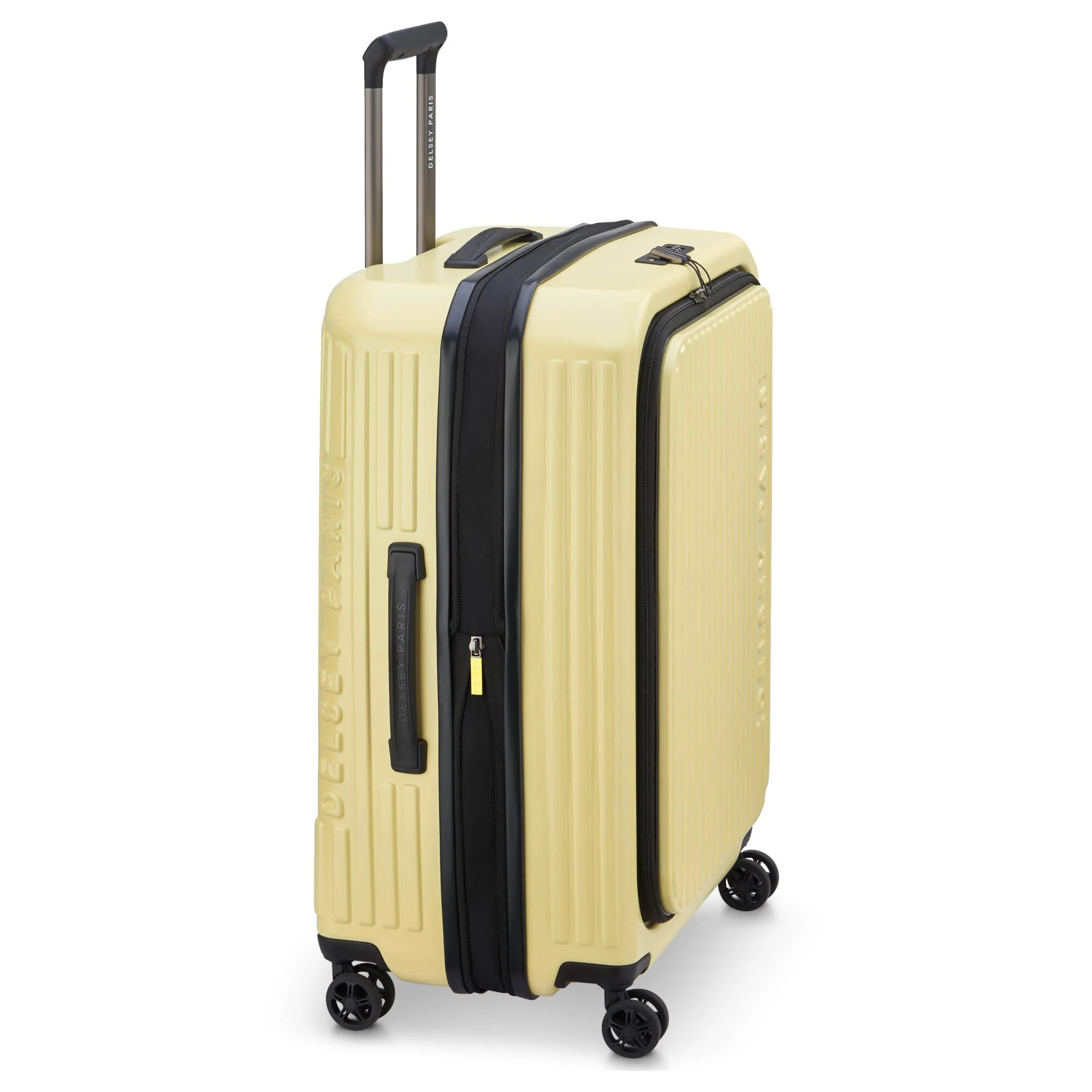 Delsey Paris Securitime - 4-Rollen-Kabinentrolley S 55 cm erw. (blassgelb) - Image 4