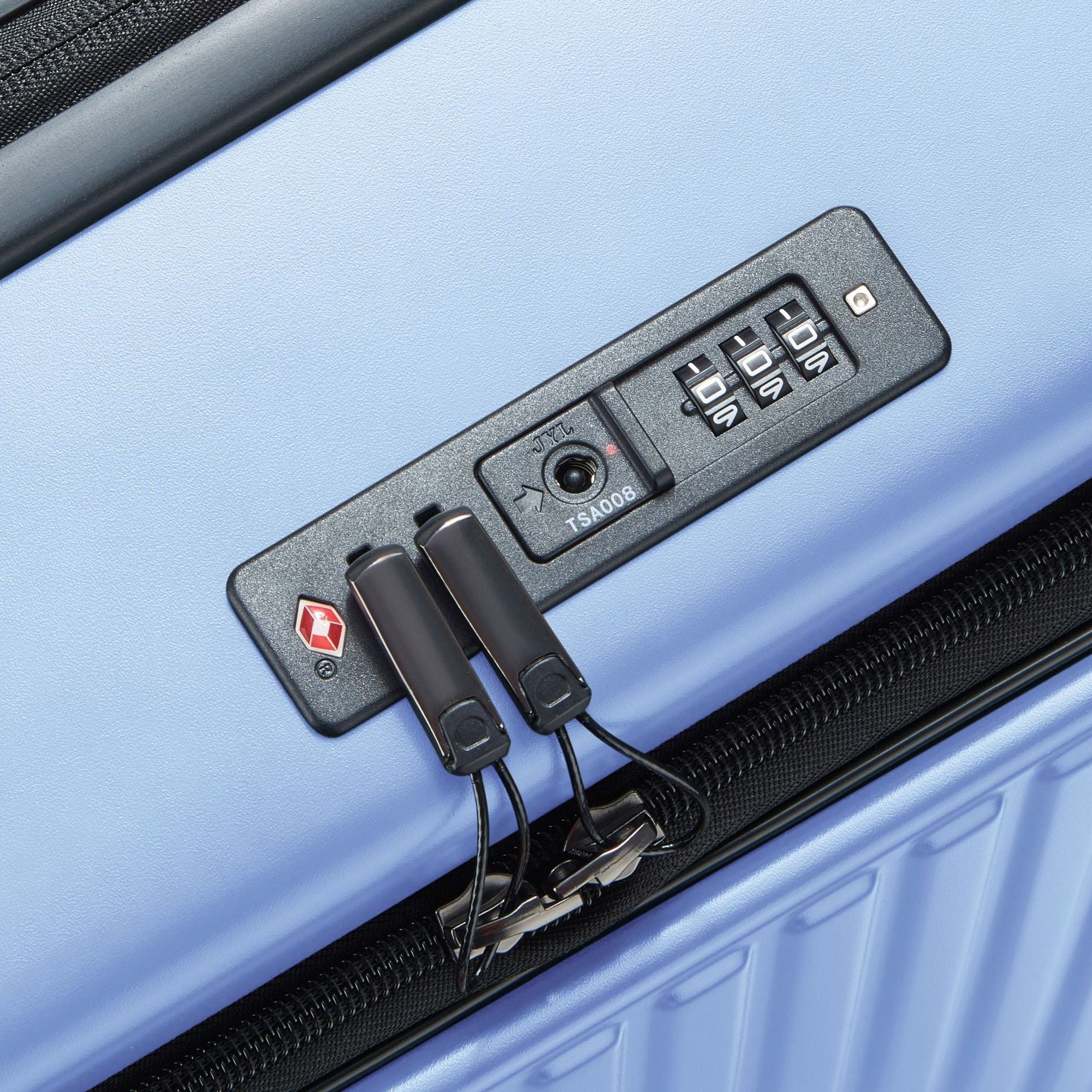 Delsey Paris Securitime - 4-Rollen-Trolley L 77 cm erw. (lavendelblau) - Image 7