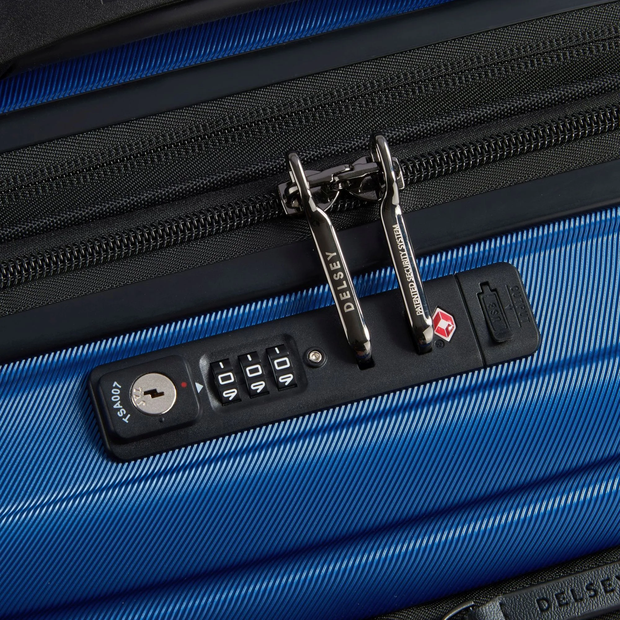 Delsey Paris Shadow 5.0 - 4-Rollen-Kabinentrolley mit Vordertasche S 55 cm erw. USB (blau) - Image 7