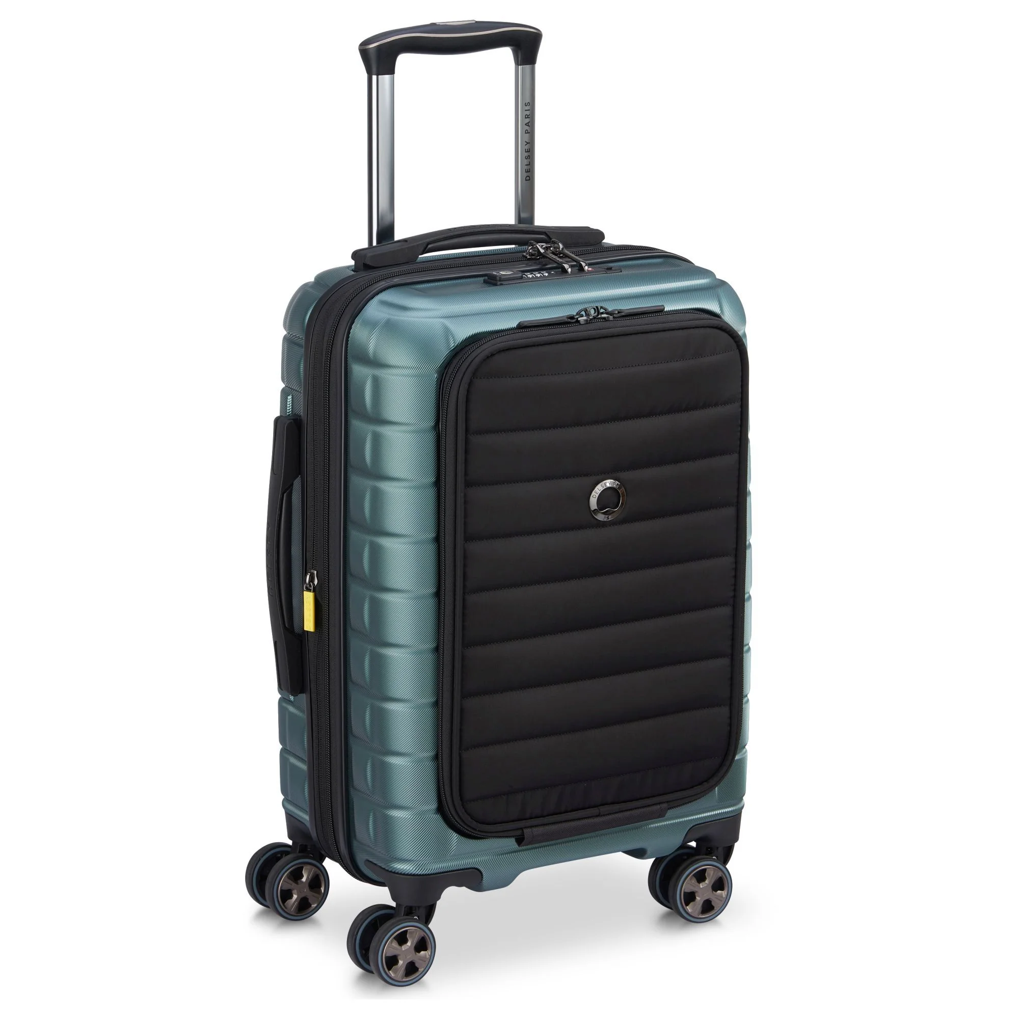 Delsey Paris Shadow 5.0 - 4-Rollen-Kabinentrolley mit Vordertasche S 55 cm erw. USB (grün) - Image 4