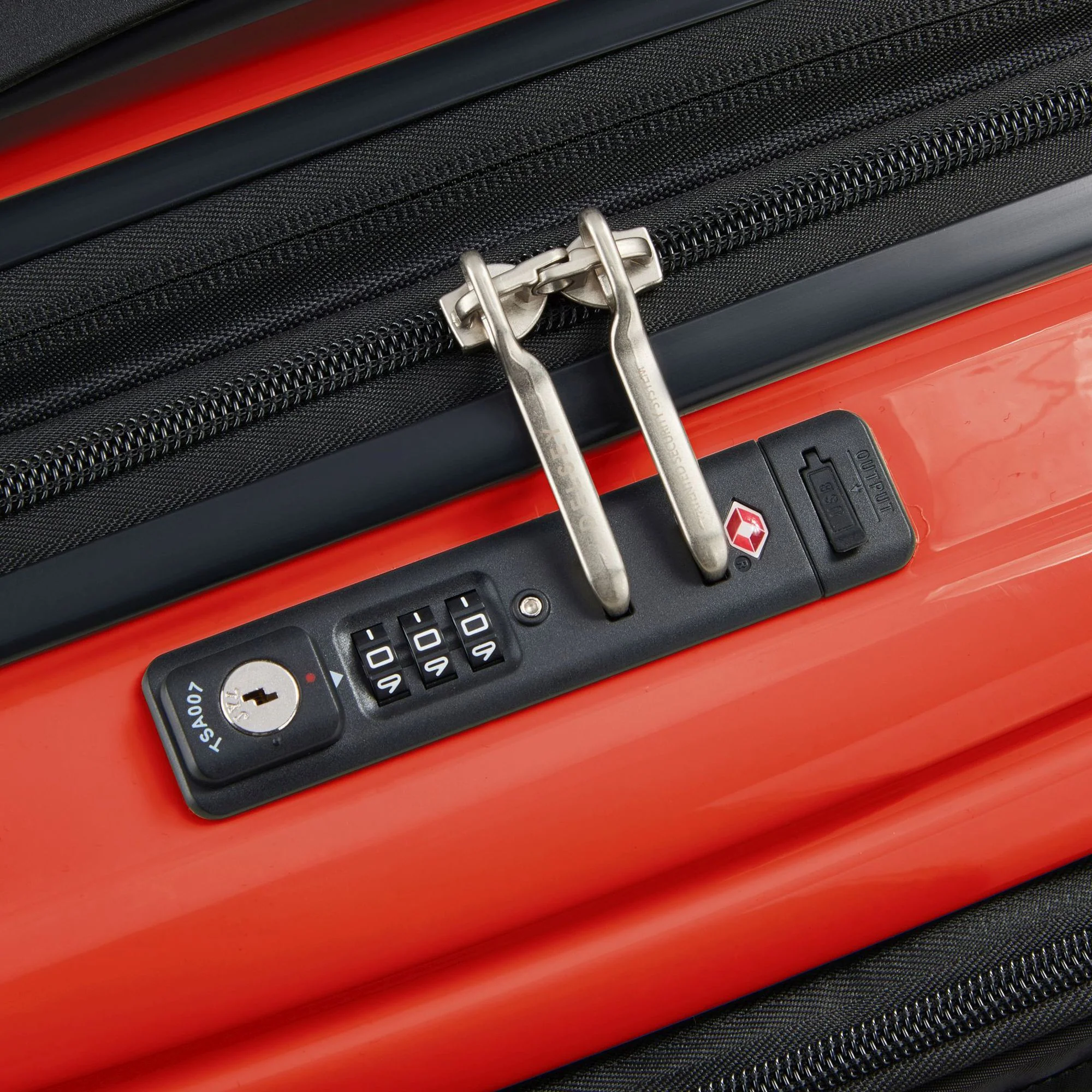 Delsey Paris Shadow 5.0 - 4-Rollen-Kabinentrolley mit Vordertasche S 55 cm erw. USB (intensives rot) - Image 9