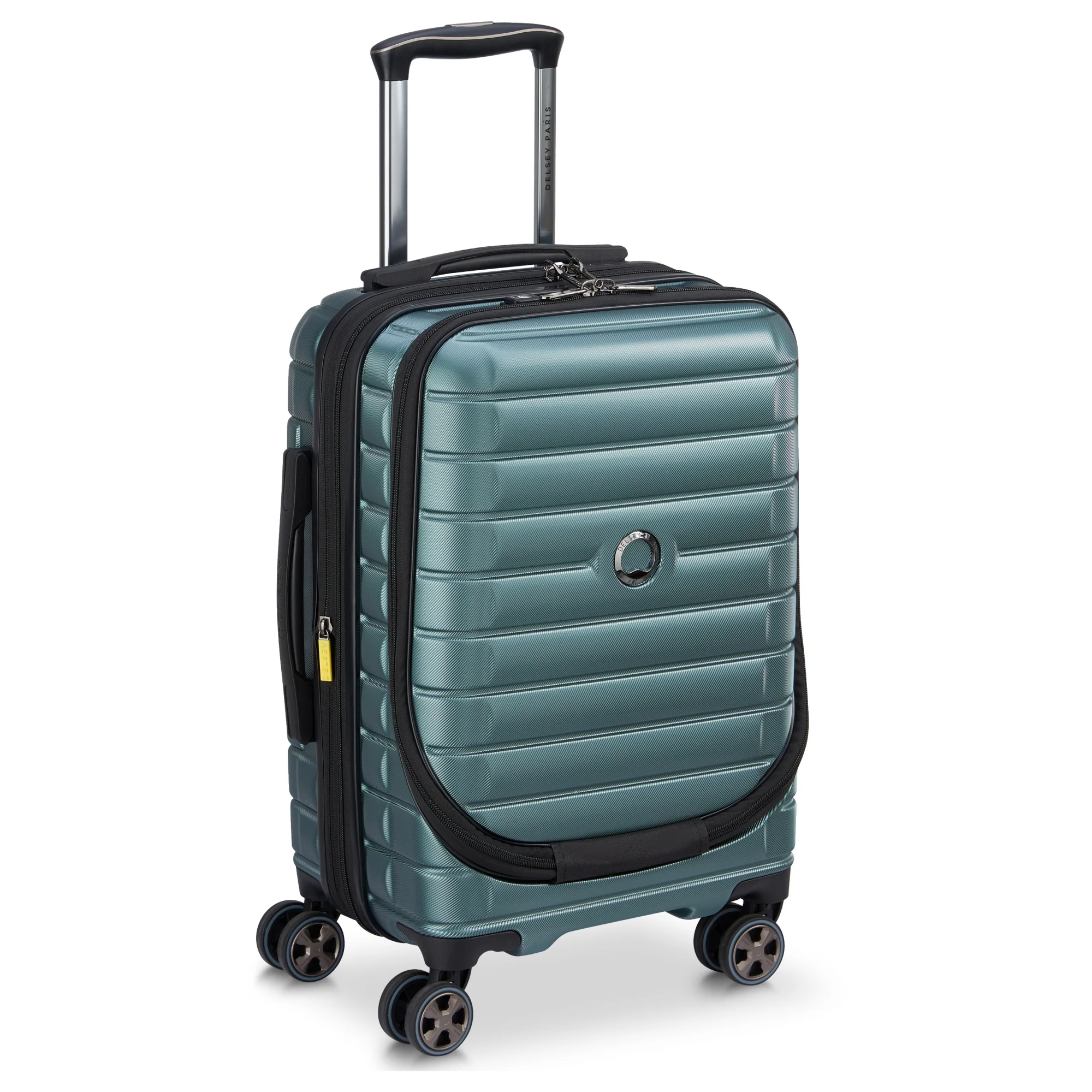 Delsey Paris Shadow 5.0 - 4-Rollen-Kabinentrolley mit Vortasche S 55 cm erw. USB (gruen) - Image 2