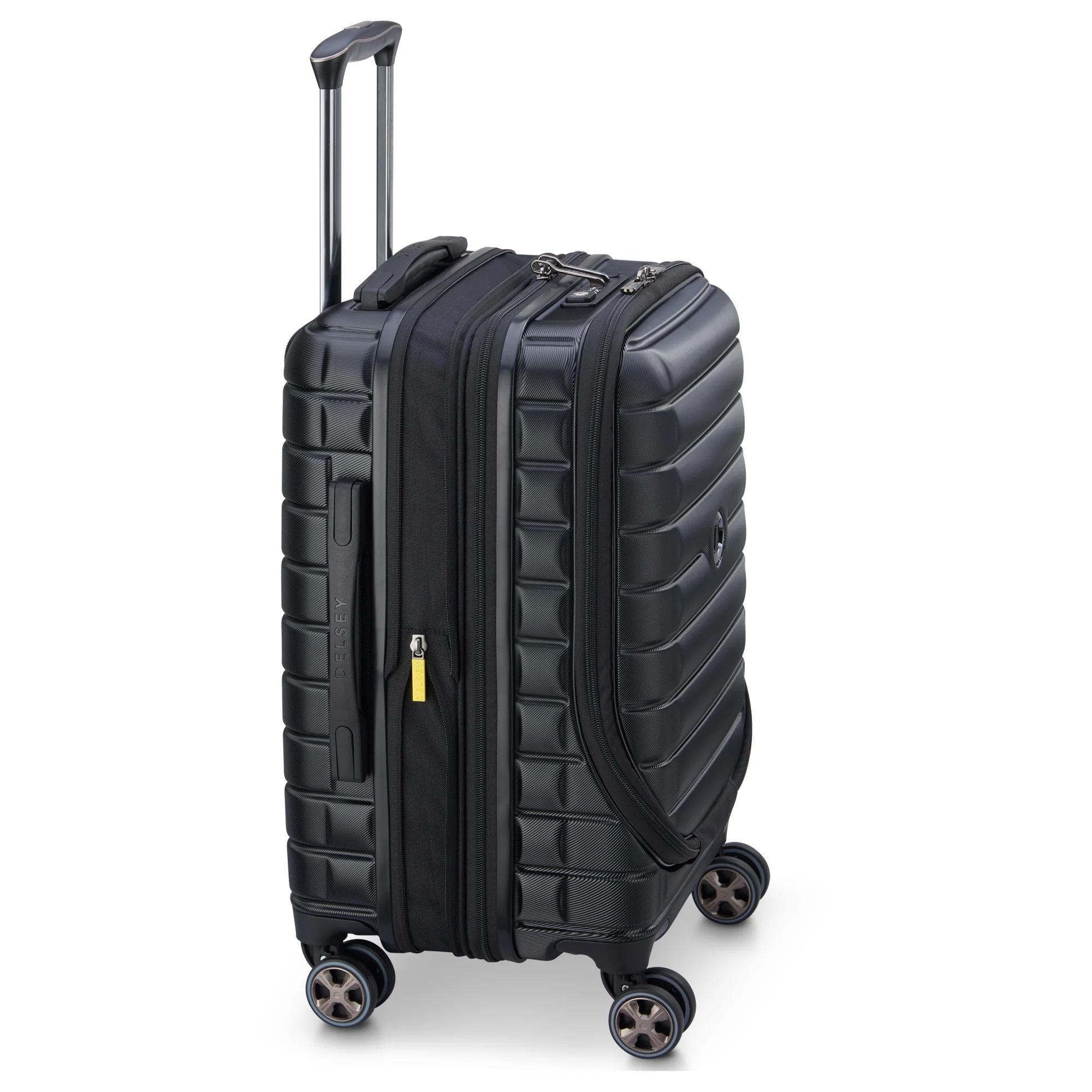 Delsey Paris Shadow 5.0 - 4-Rollen-Kabinentrolley mit Vortasche S 55 cm erw. USB (schwarz) - Image 3