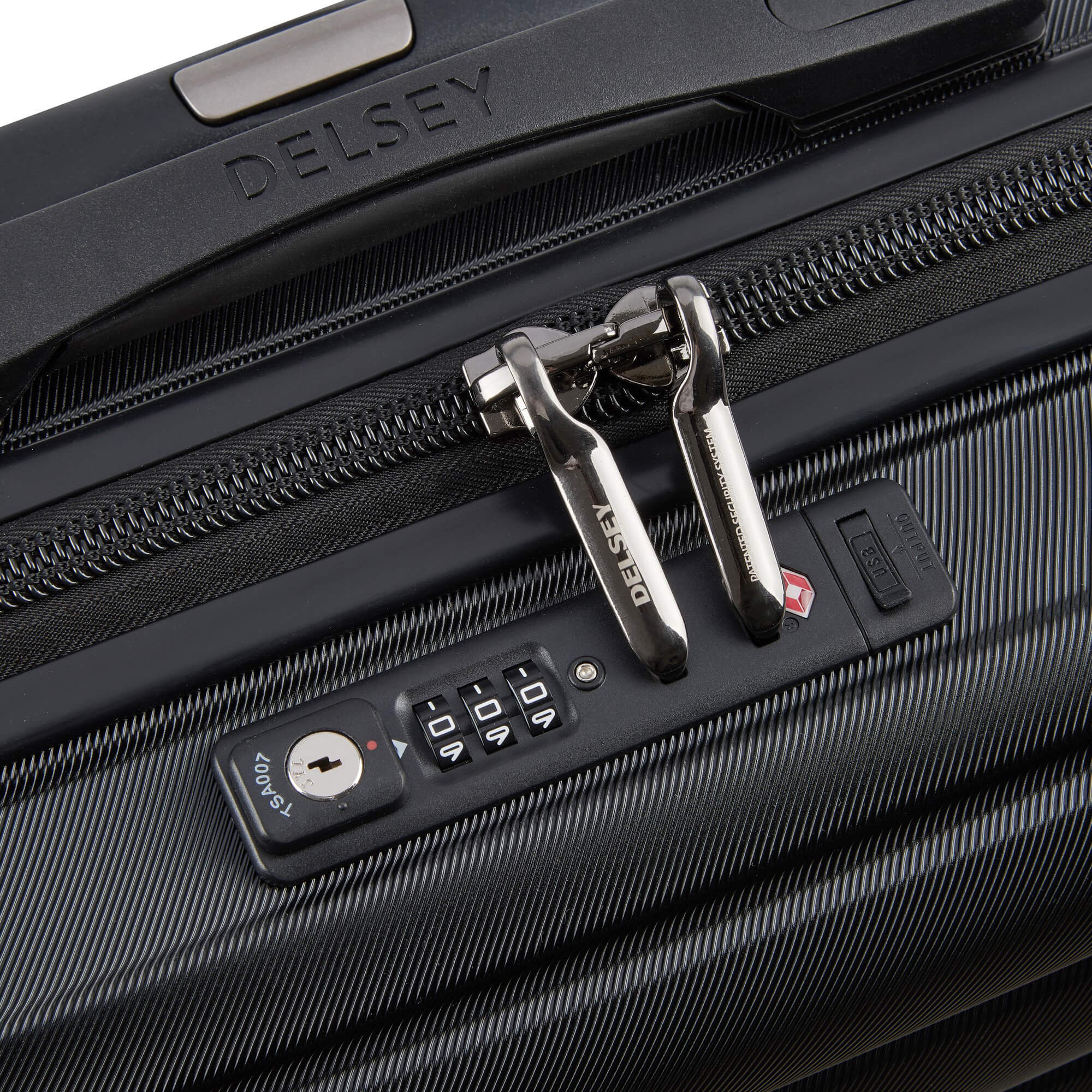 Delsey Paris Shadow 5.0 - 4-Rollen-Kabinentrolley Slim Line USB 55 cm (schwarz) - Image 8