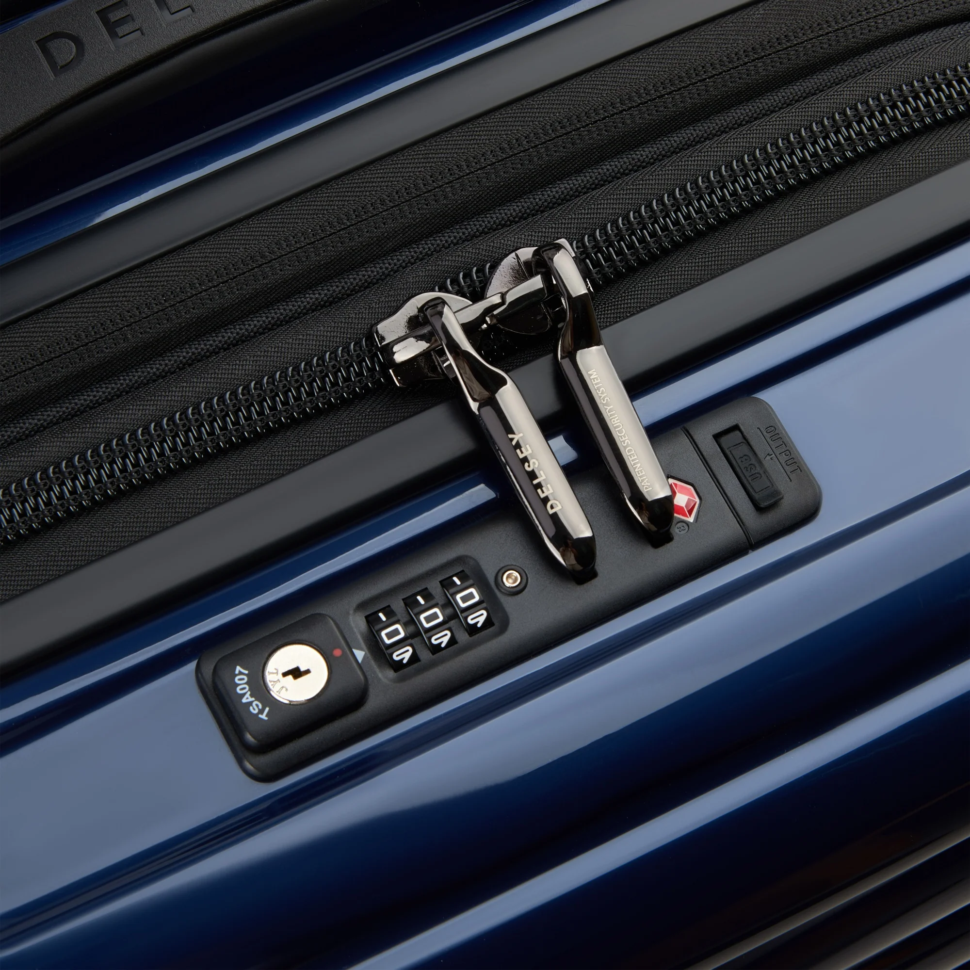Delsey Paris Shadow 5.0 - 4-Rollen-Kabinentrolley USB 55 cm (marineblau) - Image 7