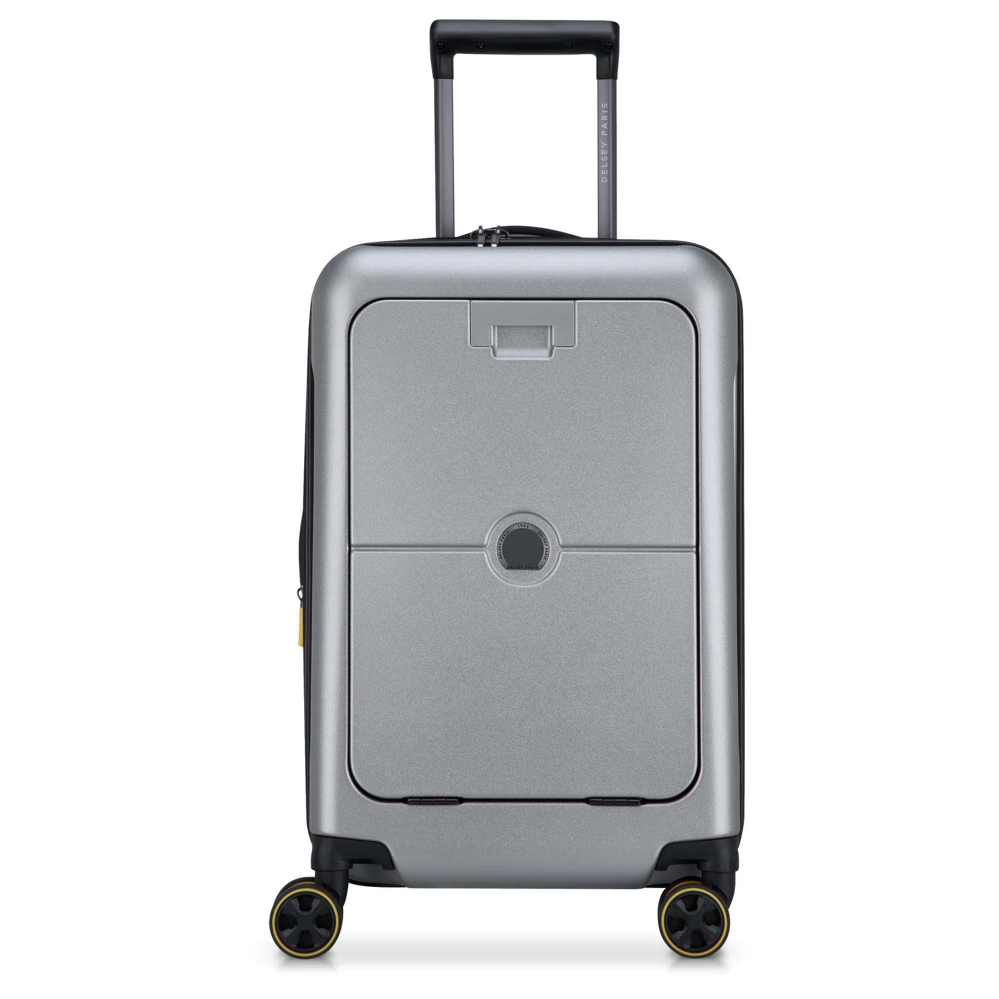 Delsey Paris Turenne 2.0 - 4-Rollen-Kabinentrolley mit Vortasche 55 cm USB erw. (silber)