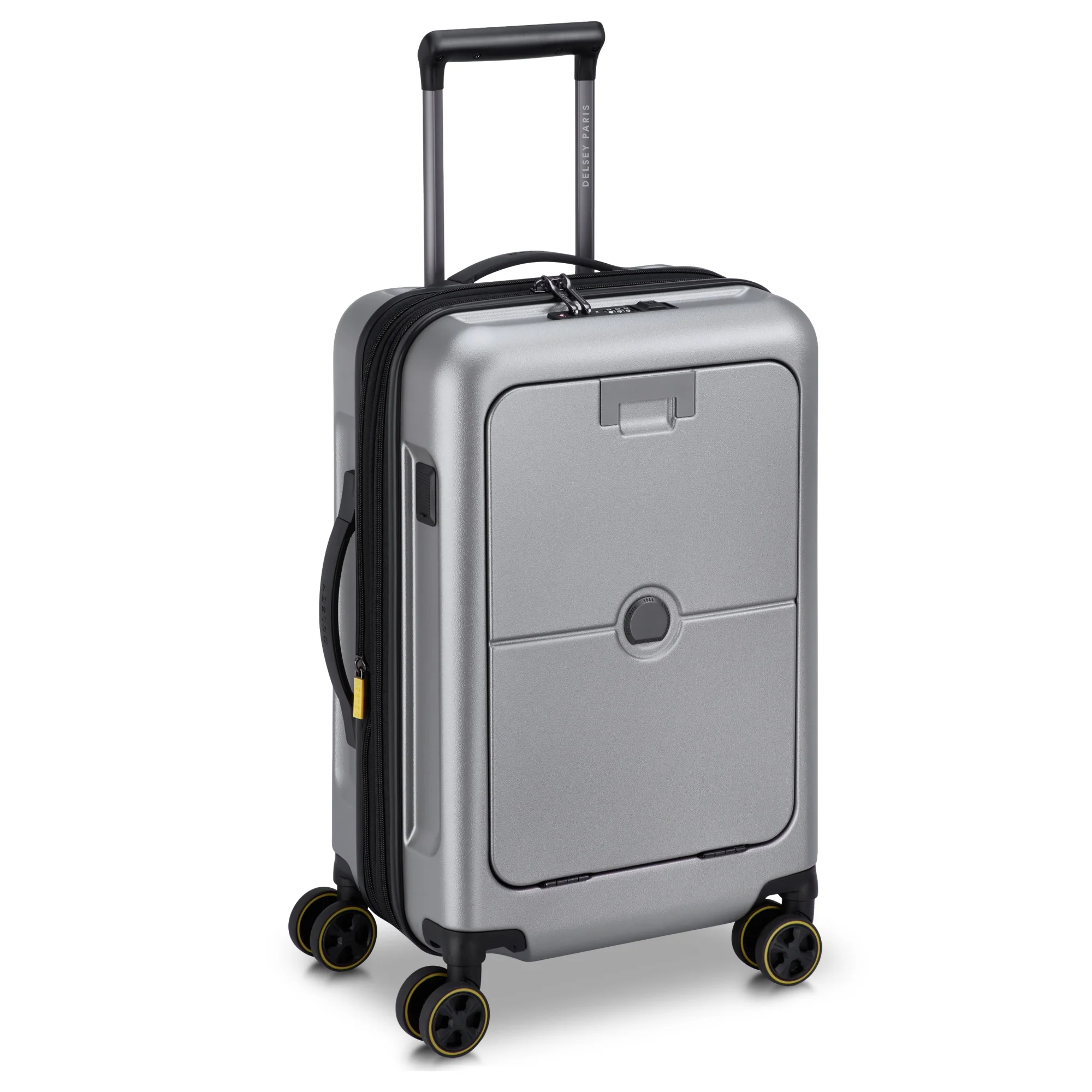 Delsey Paris Turenne 2.0 - 4-Rollen-Kabinentrolley mit Vortasche 55 cm USB erw. (silber) - Image 2