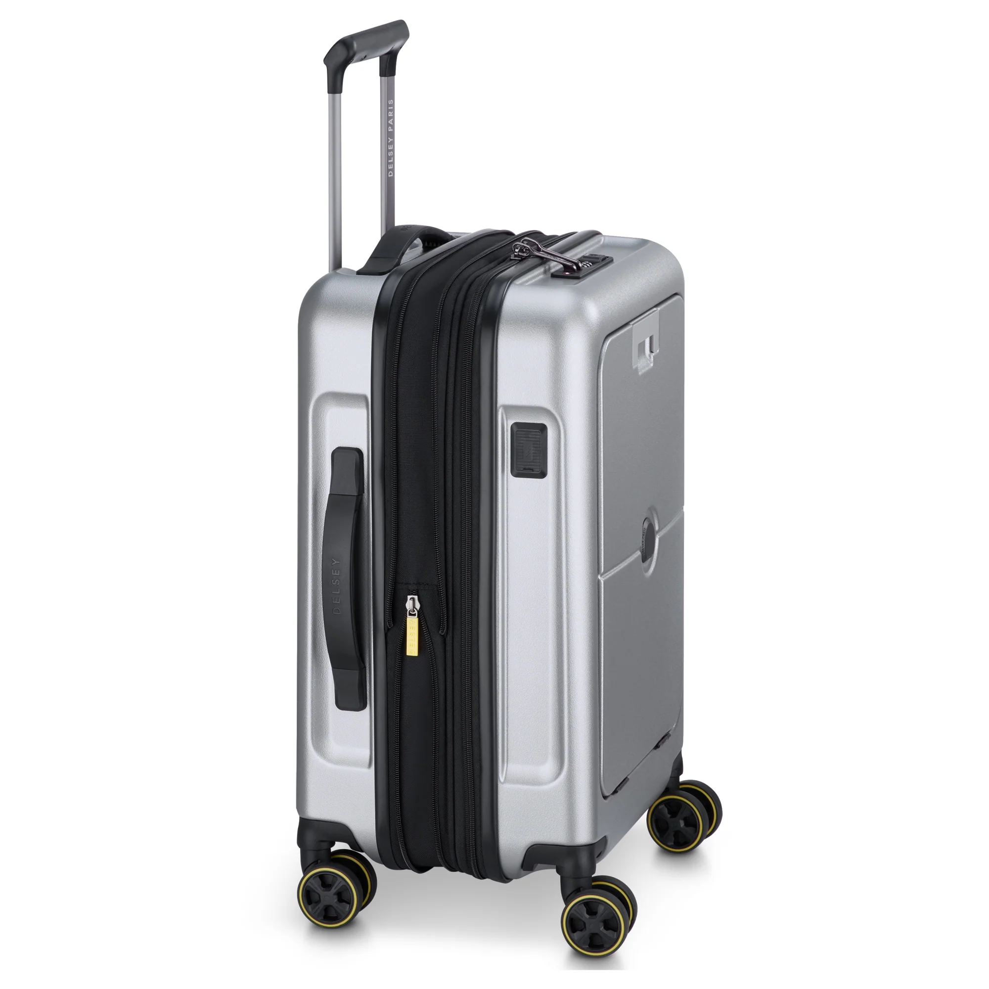 Delsey Paris Turenne 2.0 - 4-Rollen-Kabinentrolley mit Vortasche 55 cm USB erw. (silber) - Image 3
