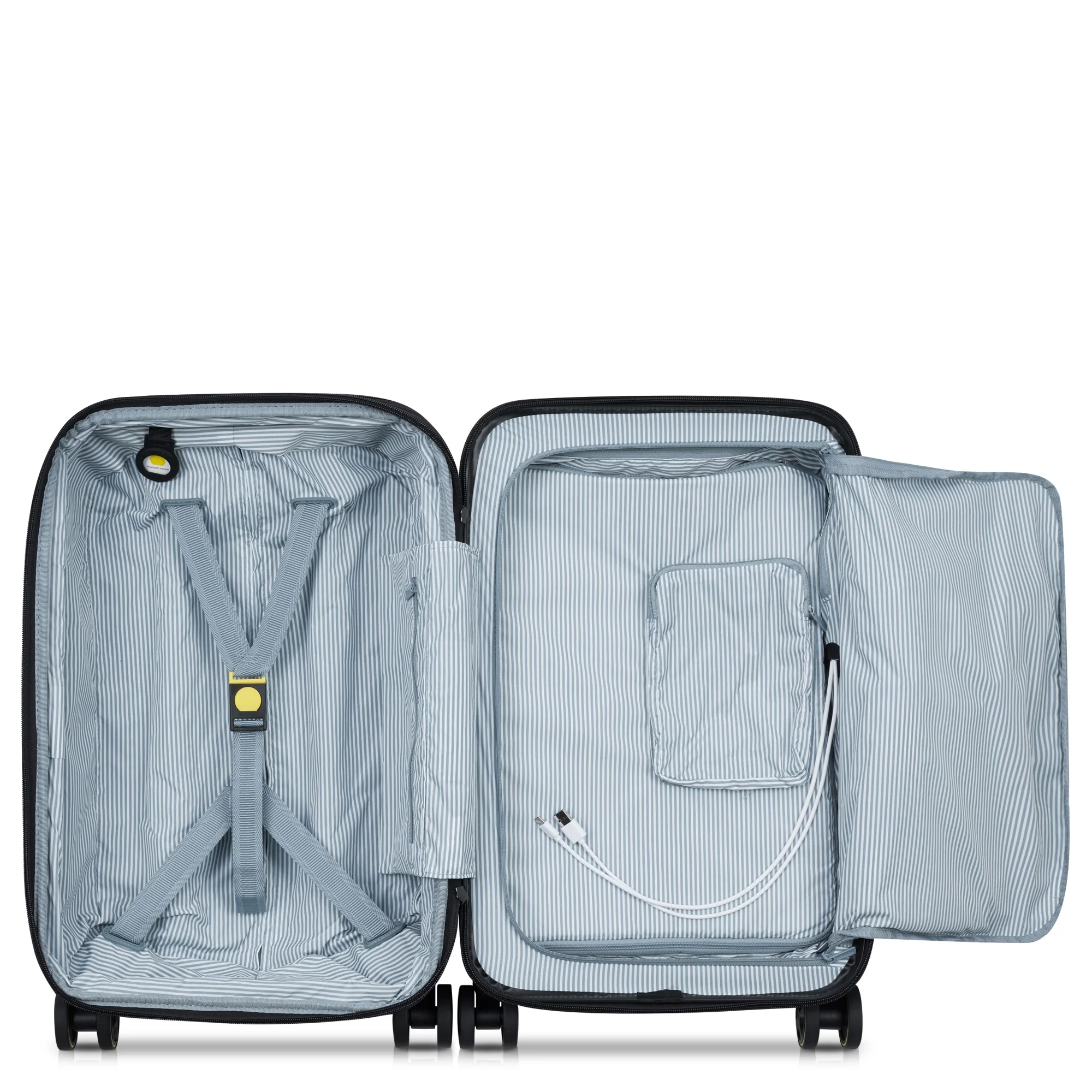 Delsey Paris Turenne 2.0 - 4-Rollen-Kabinentrolley mit Vortasche 55 cm USB erw. (silber) - Image 5