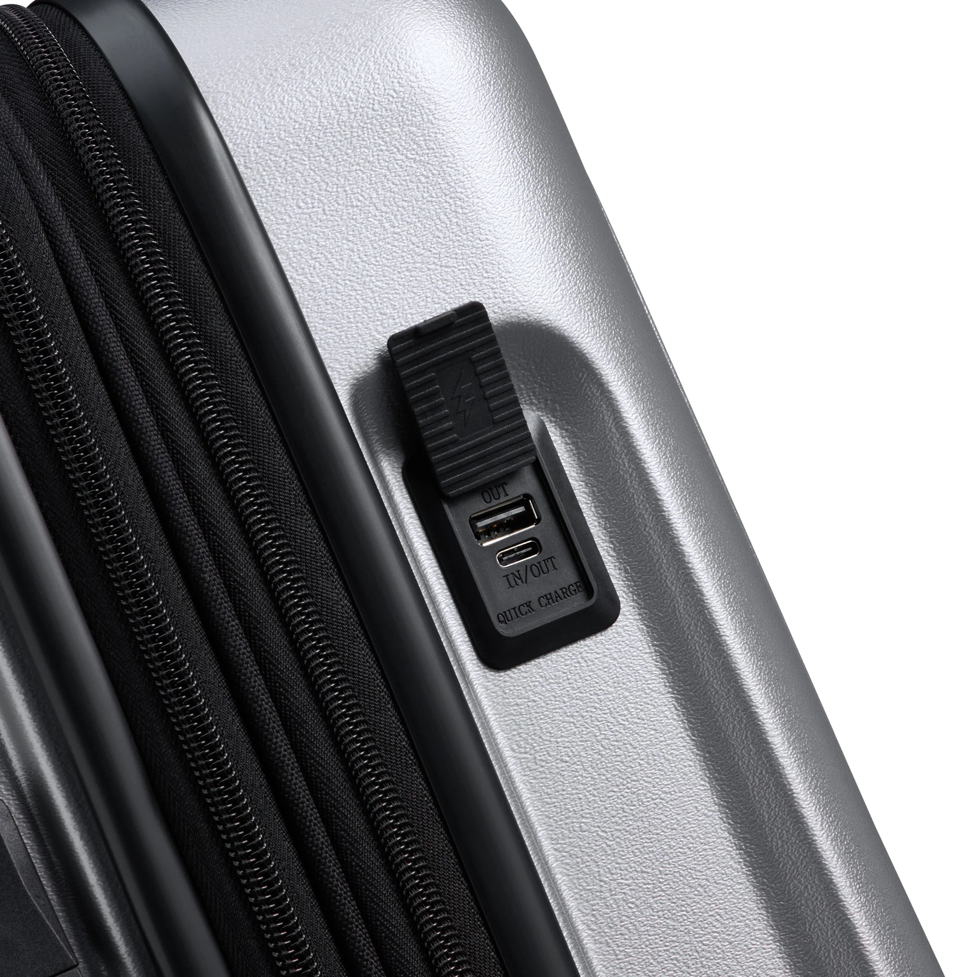 Delsey Paris Turenne 2.0 - 4-Rollen-Kabinentrolley mit Vortasche 55 cm USB erw. (silber) - Image 8