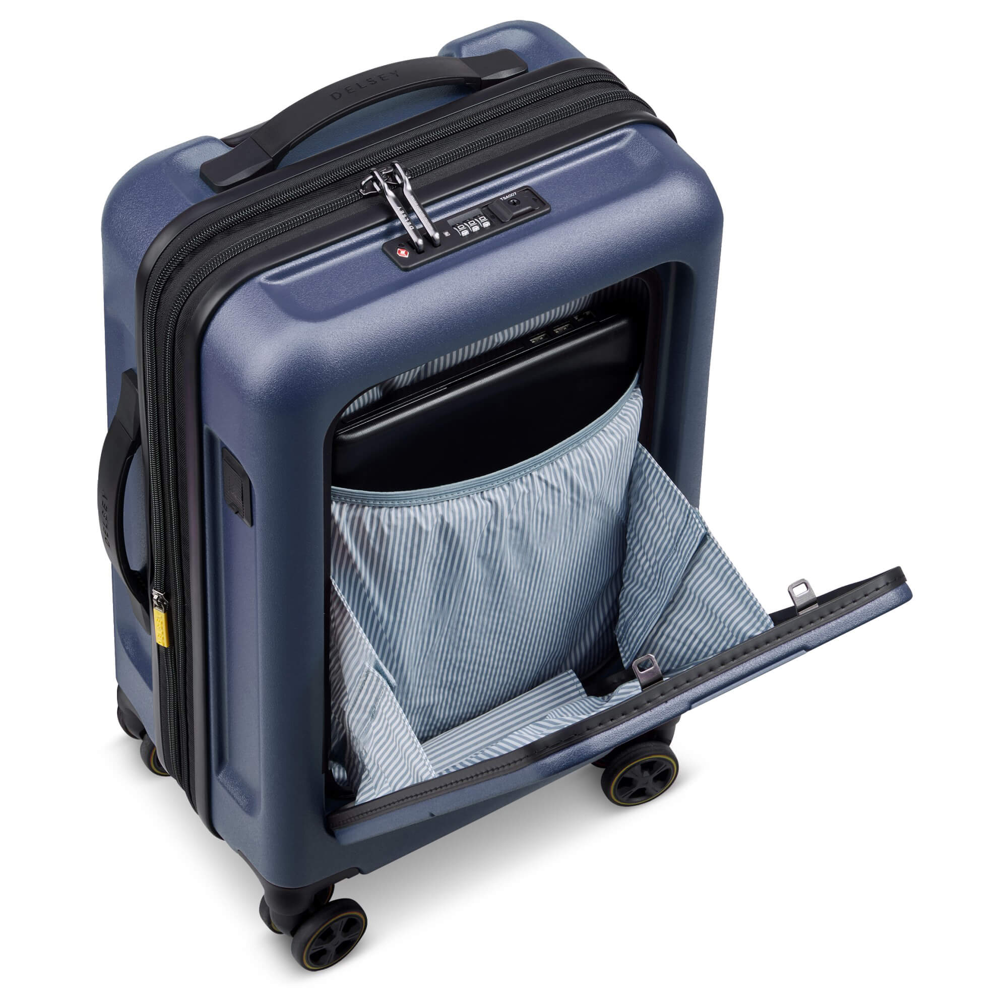 Delsey Paris Turenne 2.0 - 4-Rollen-Kabinentrolley S 56 cm erw. (nachtblau) - Image 6