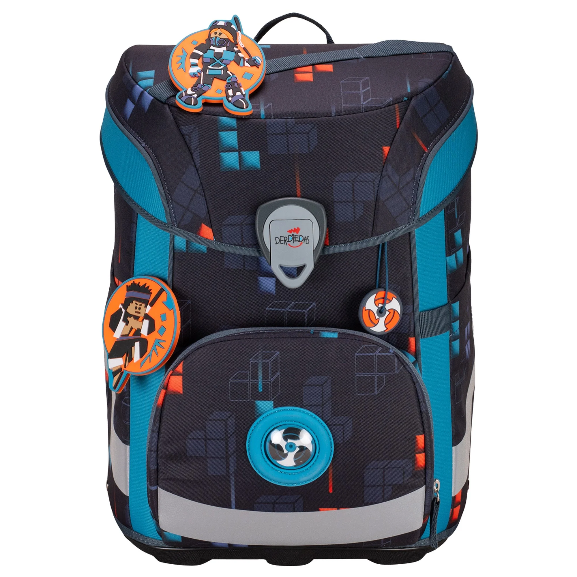 DerDieDas ErgoFlex Easy - Schulranzen Set 5tlg. 950 g (Ninja Fighter) - Image 2