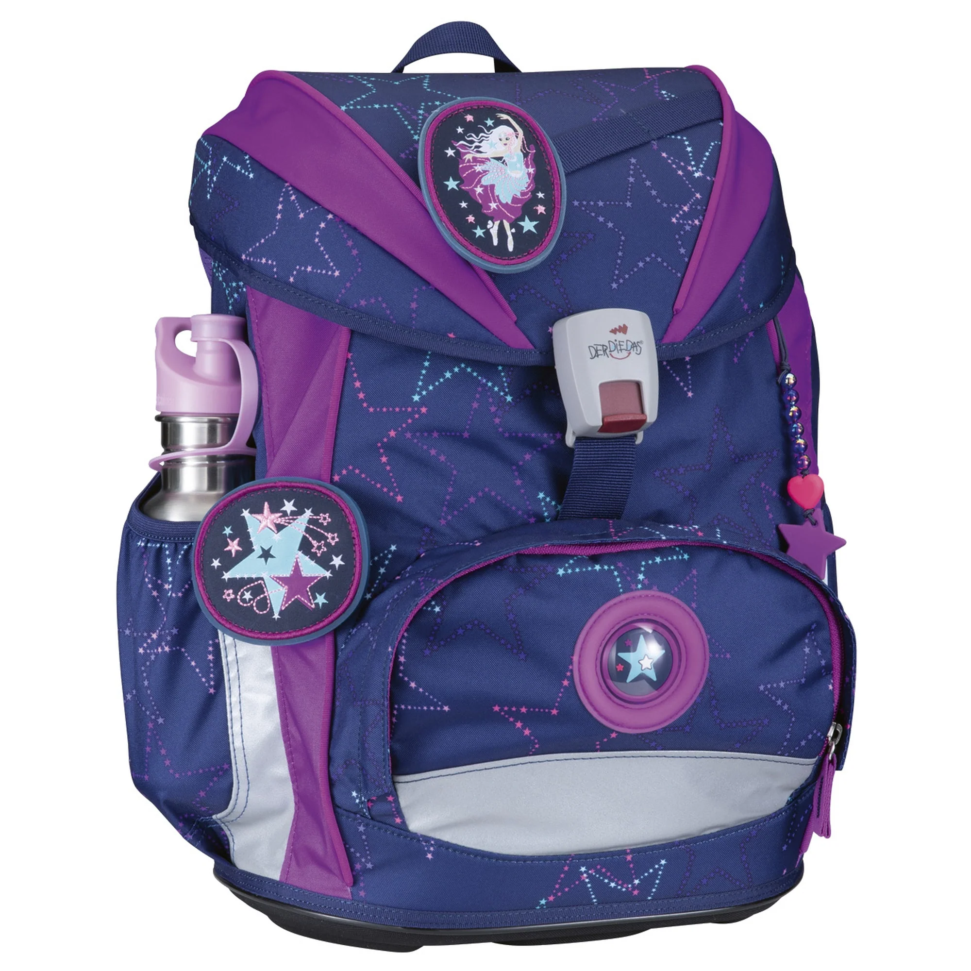 DerDieDas ErgoFlex Light Exklusiv LED - Schulranzen Set 5tlg. 800g (Dancing Star) - Image 3