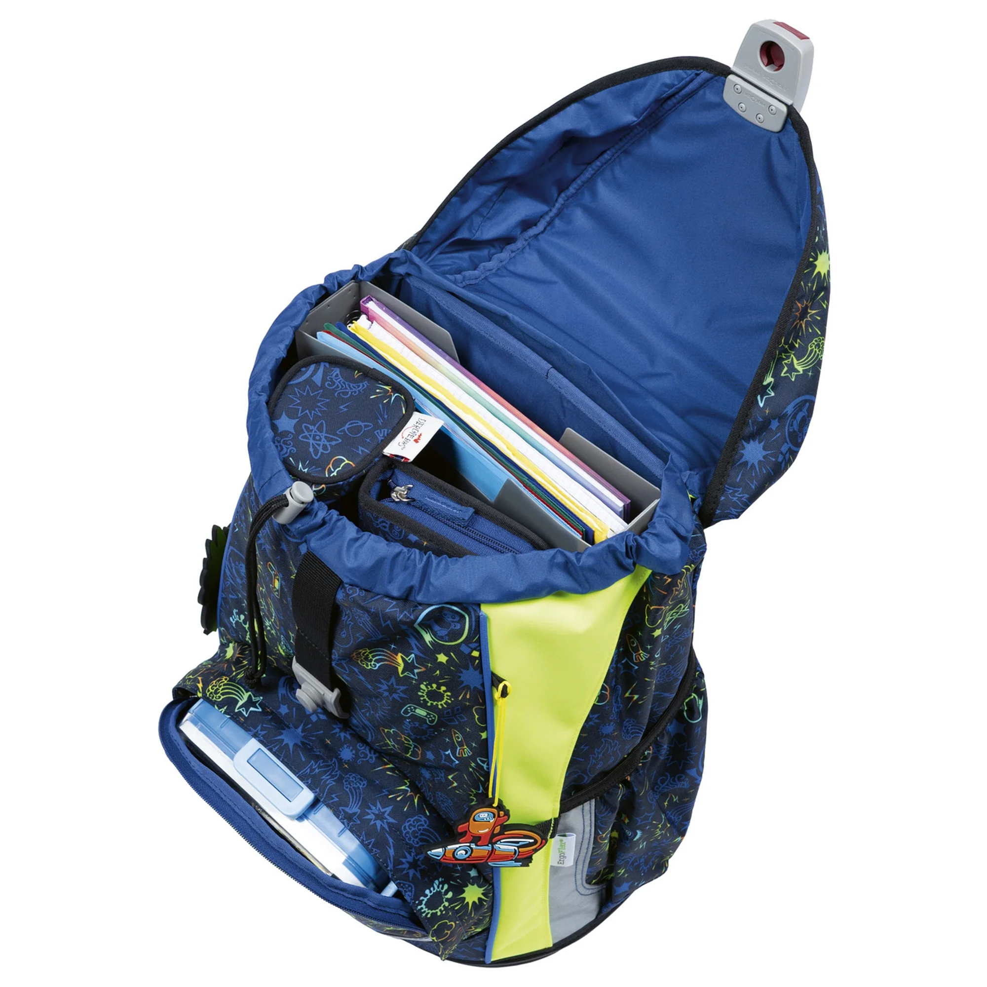DerDieDas ErgoFlex Light - Schulranzen Set 5tlg. 800g (Neon Crazy) - Image 5