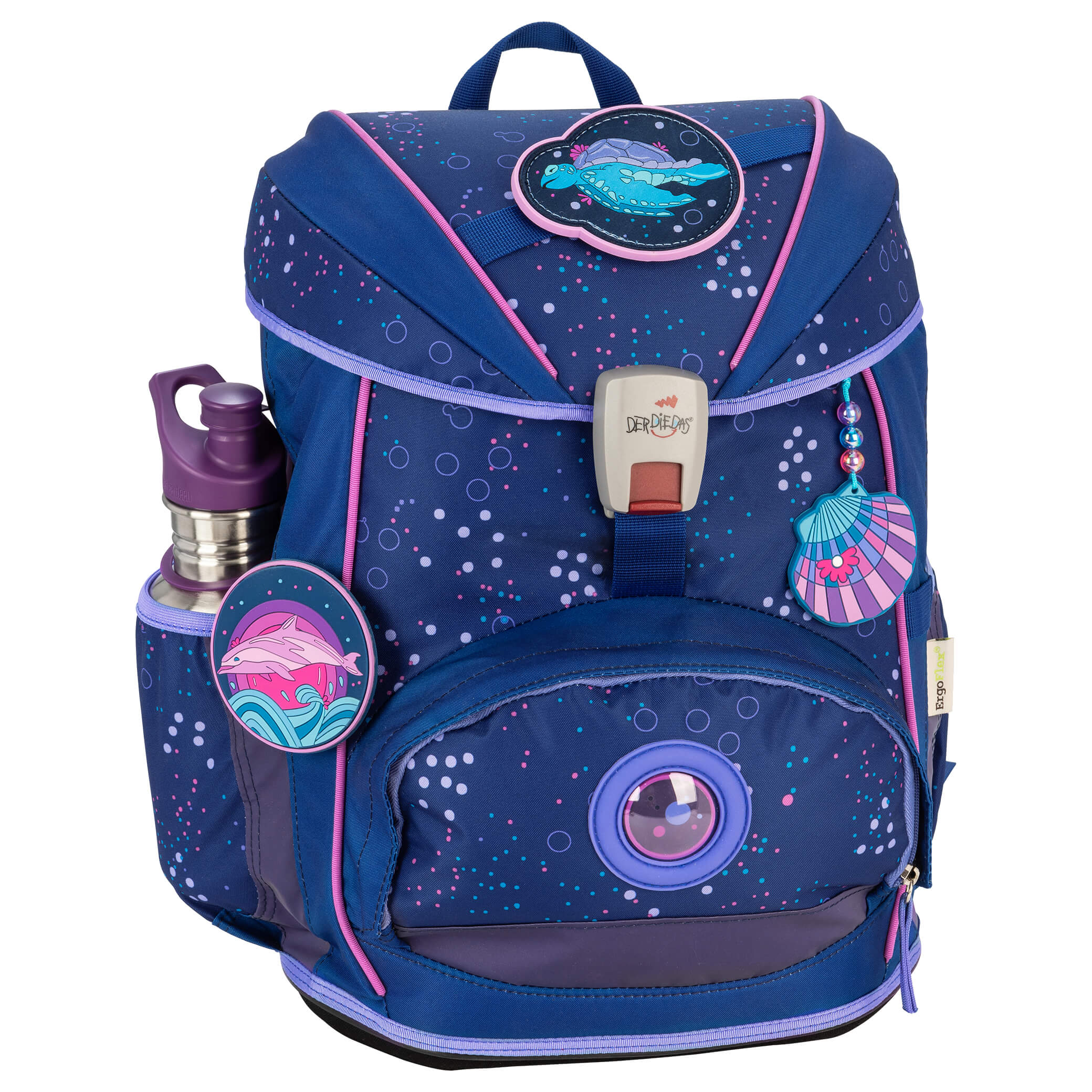 DerDieDas ErgoFlex Light - Schulranzen Set 5tlg. 800g (Deep Ocean) - Image 5