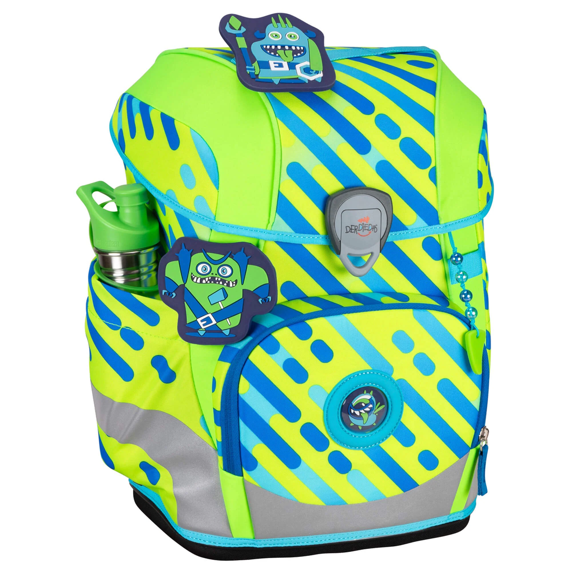 DerDieDas ErgoFlex Tiny Exklusiv Neon - Schulranzen Set 5tlg. 900g (Monster) - Image 3
