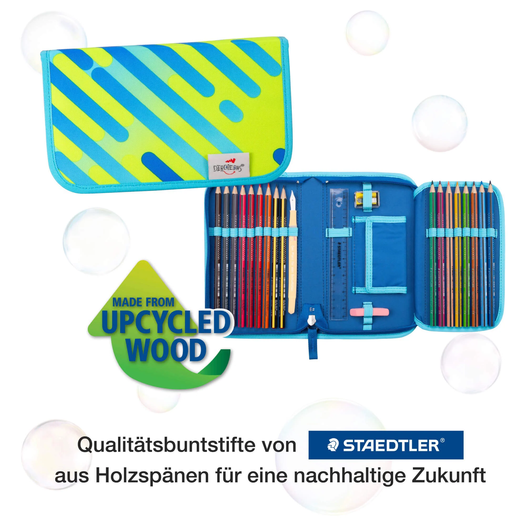 DerDieDas ErgoFlex Tiny Exklusiv Neon - Schulranzen Set 5tlg. 900g (Monster) - Image 9