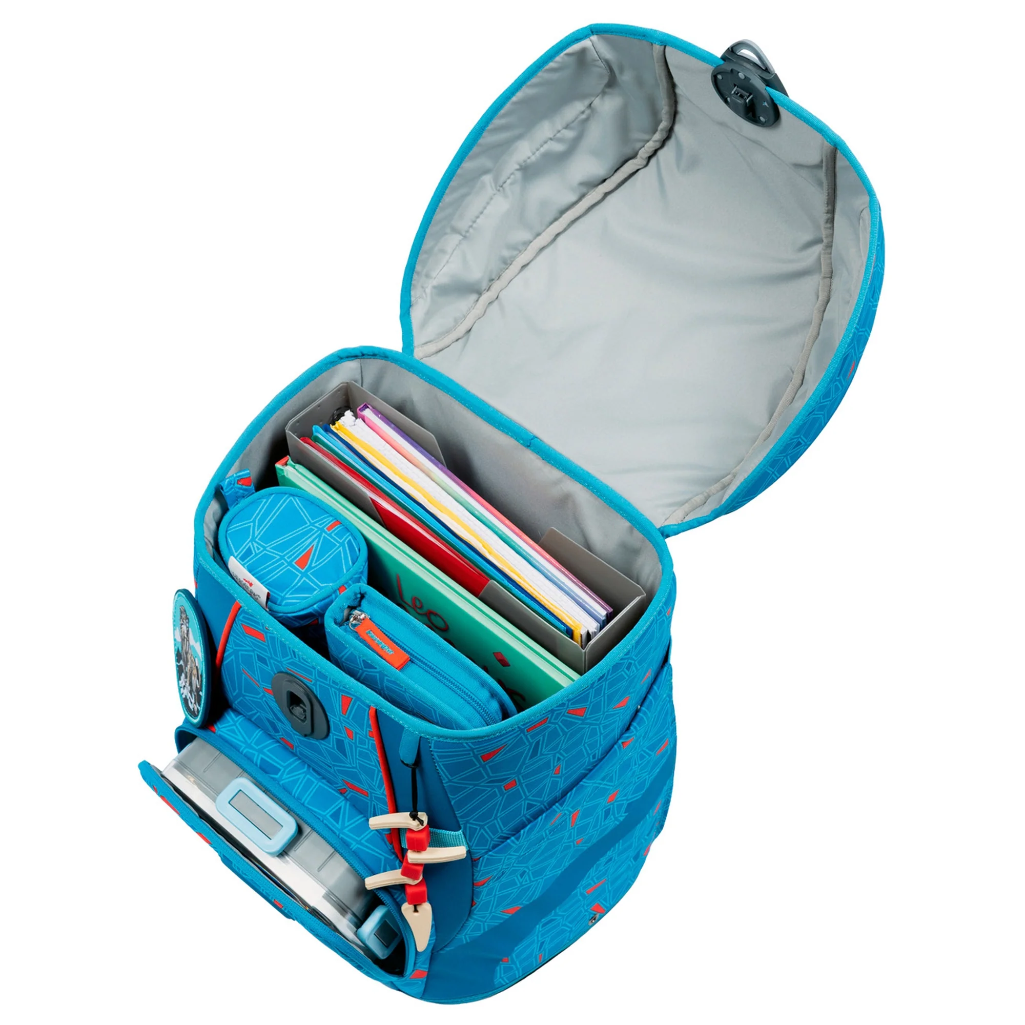 DerDieDas ErgoFlex Tiny Exklusiv Superflash - Schulranzen Set 5 tlg. 900g (Blue Ice) - Image 5