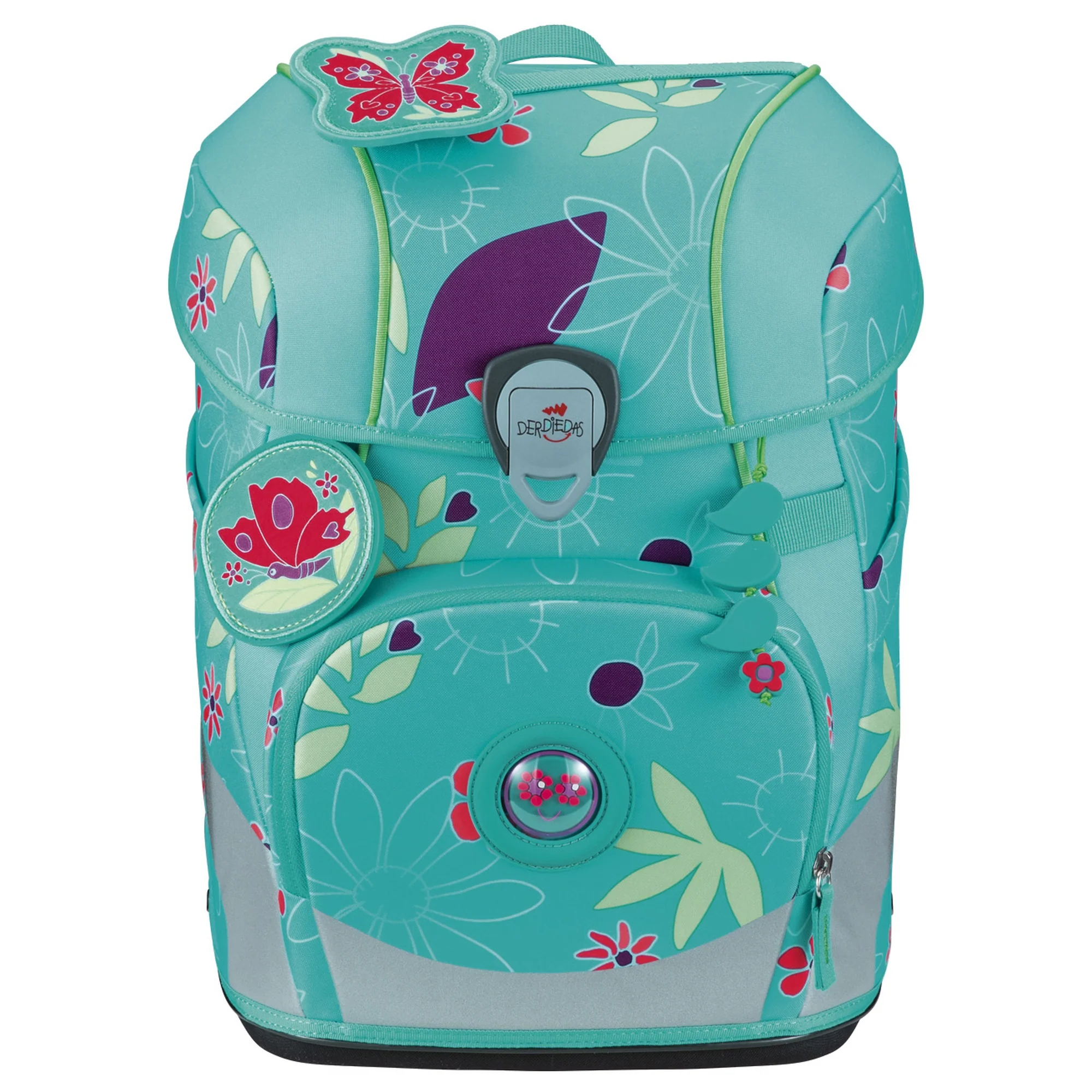 DerDieDas ErgoFlex Tiny - Schulranzen Set 5tlg. 900g (Butterfly Garden) - Image 2