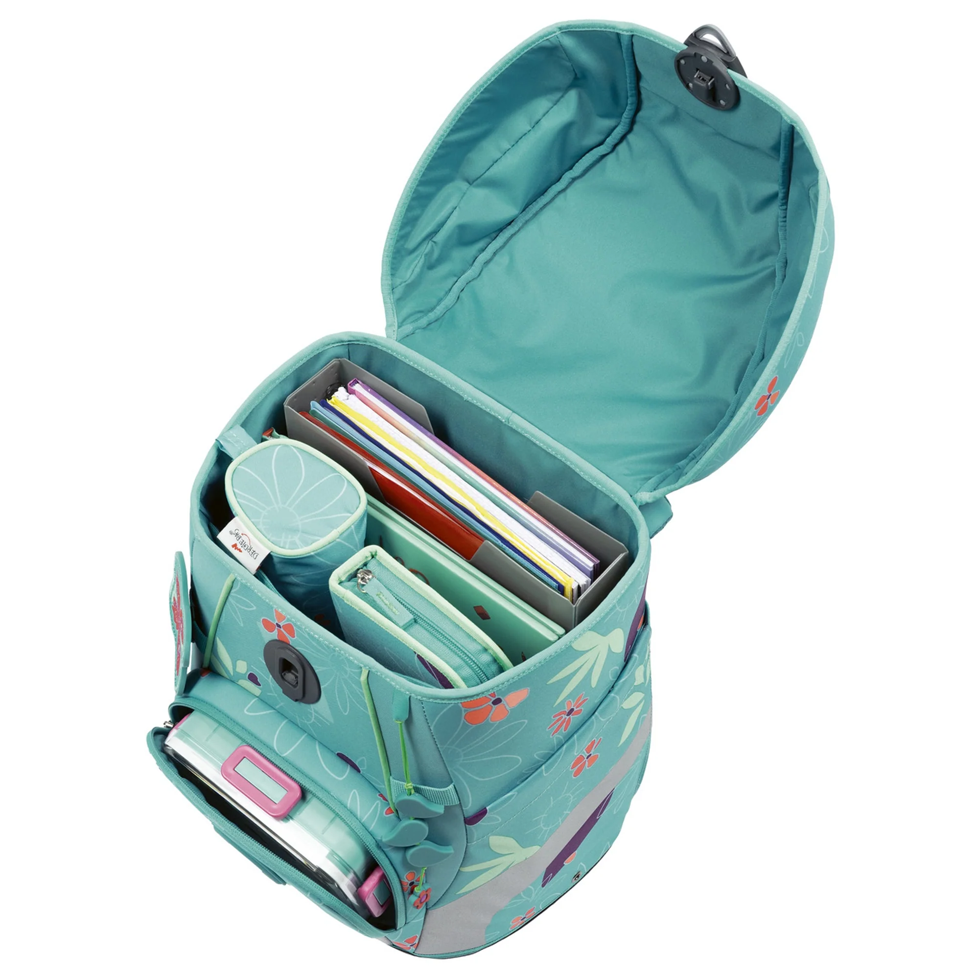 DerDieDas ErgoFlex Tiny - Schulranzen Set 5tlg. 900g (Butterfly Garden) - Image 5