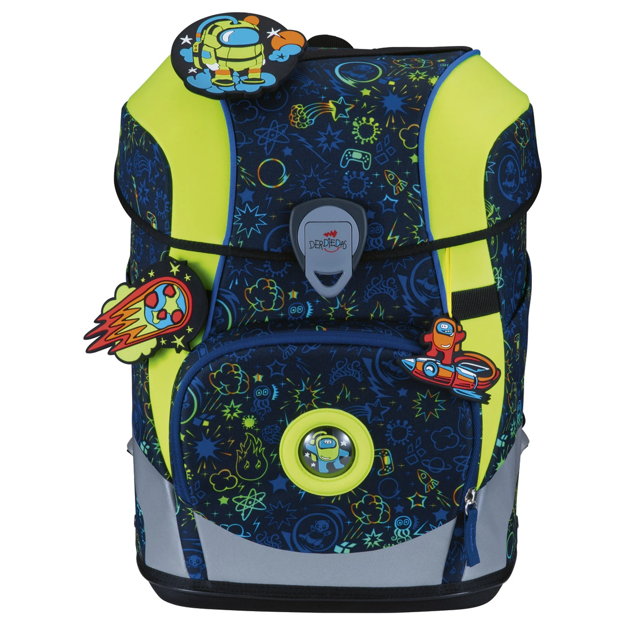 DerDieDas ErgoFlex Tiny - Schulranzen Set 5tlg. 900g (Neon Crazy) - Image 2