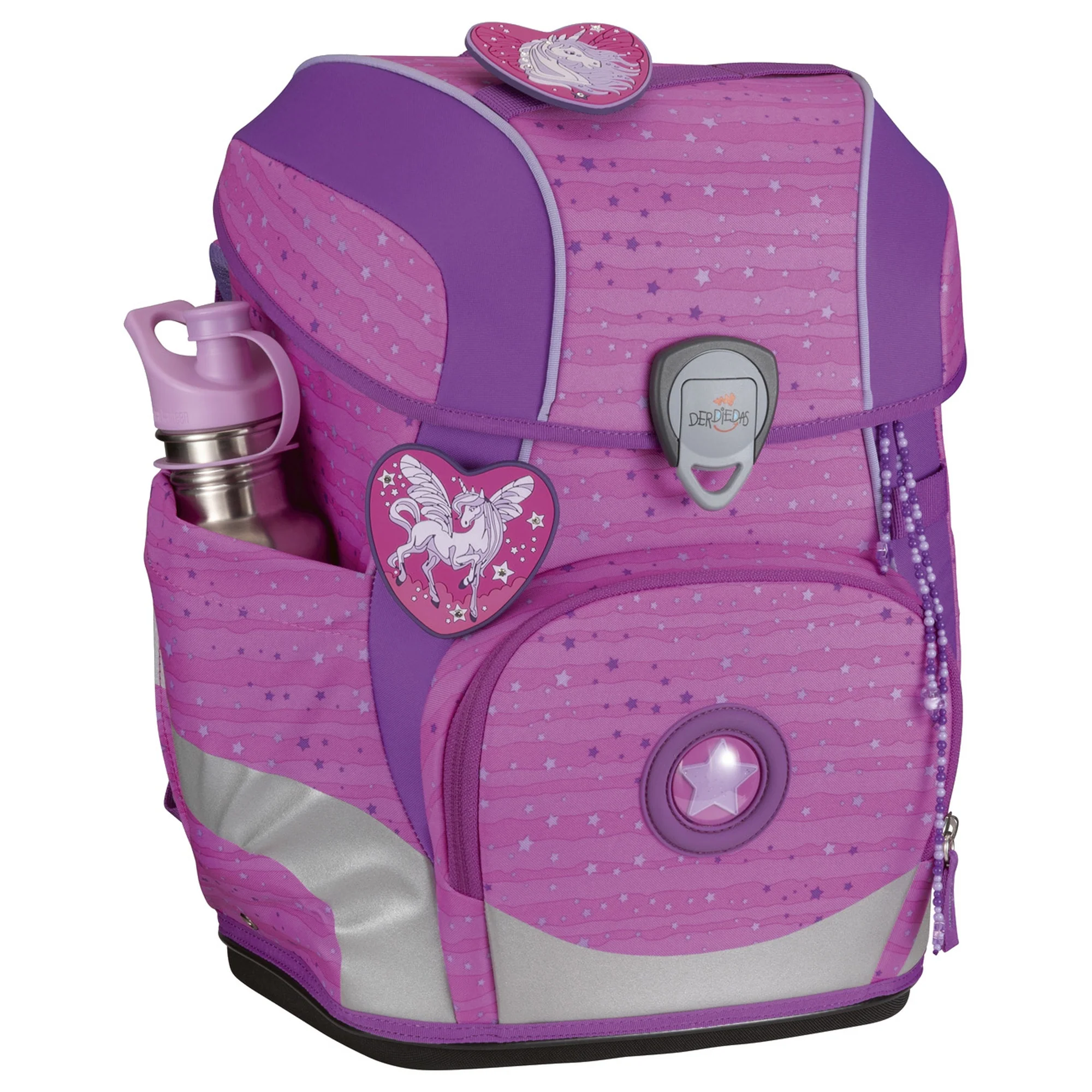 DerDieDas ErgoFlex Tiny - Schulranzen Set 5tlg. 900g (Purple Unicorn) - Image 3