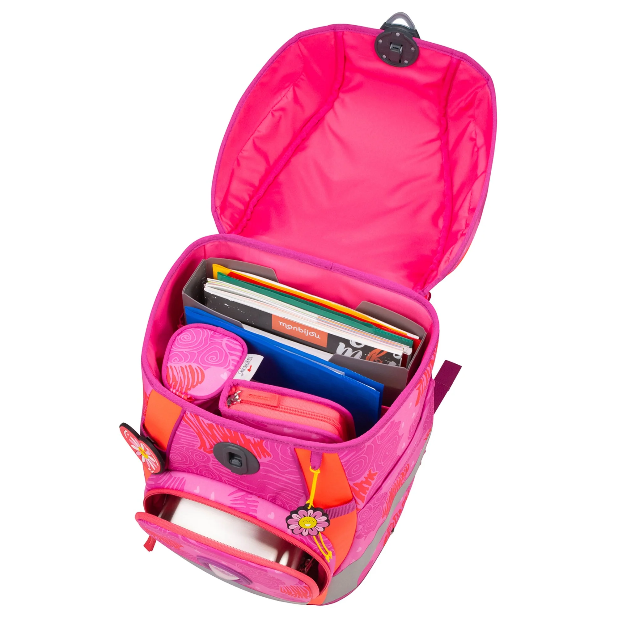 DerDieDas ErgoFlex Tiny - Schulranzen Set 5tlg. 900g (Roses) - Image 5