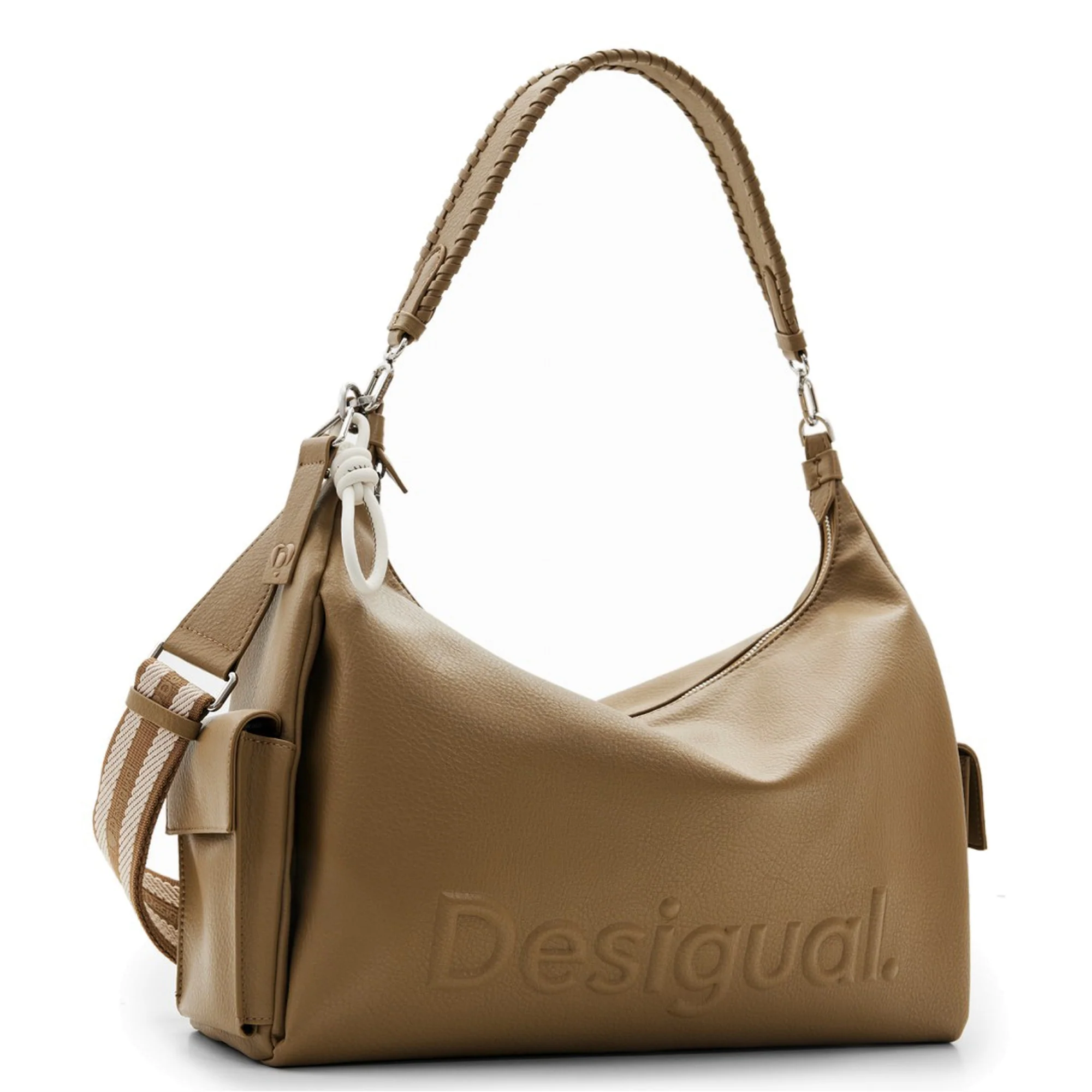 Desigual Half Logo 24 Kaki Brasilia - Schultertasche 40.5 cm (green) - Image 2