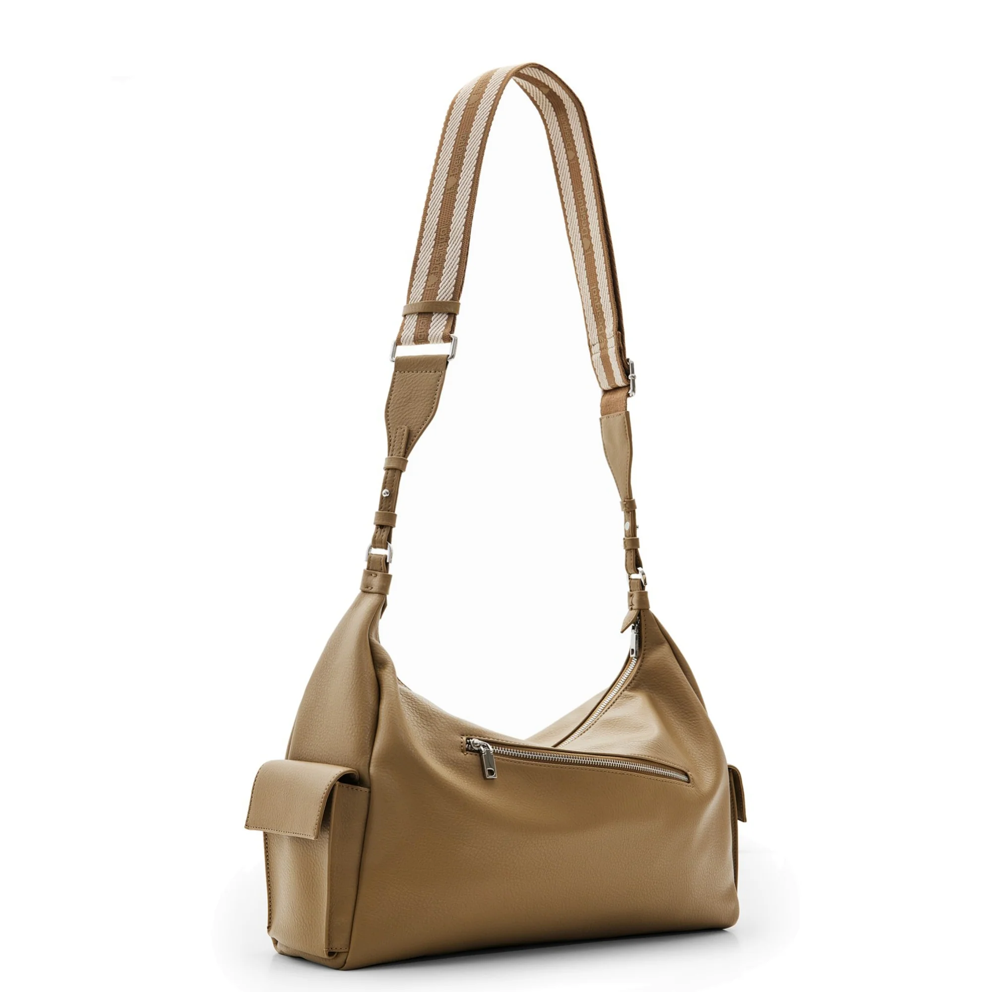 Desigual Half Logo 24 Kaki Brasilia - Schultertasche 40.5 cm (green) - Image 3