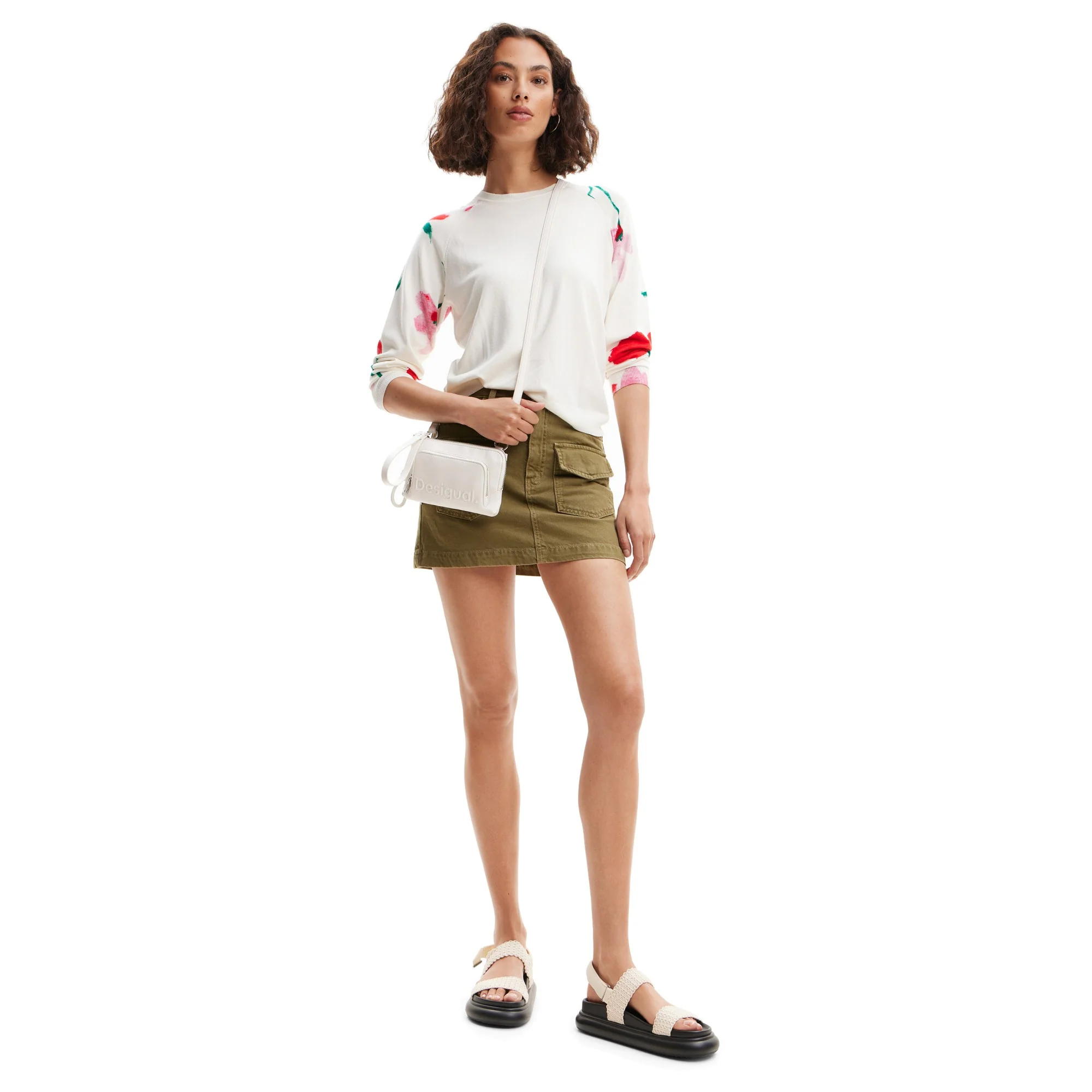 Desigual Half Logo 24 Lisa - Umhängetasche 20 cm (white) - Image 5