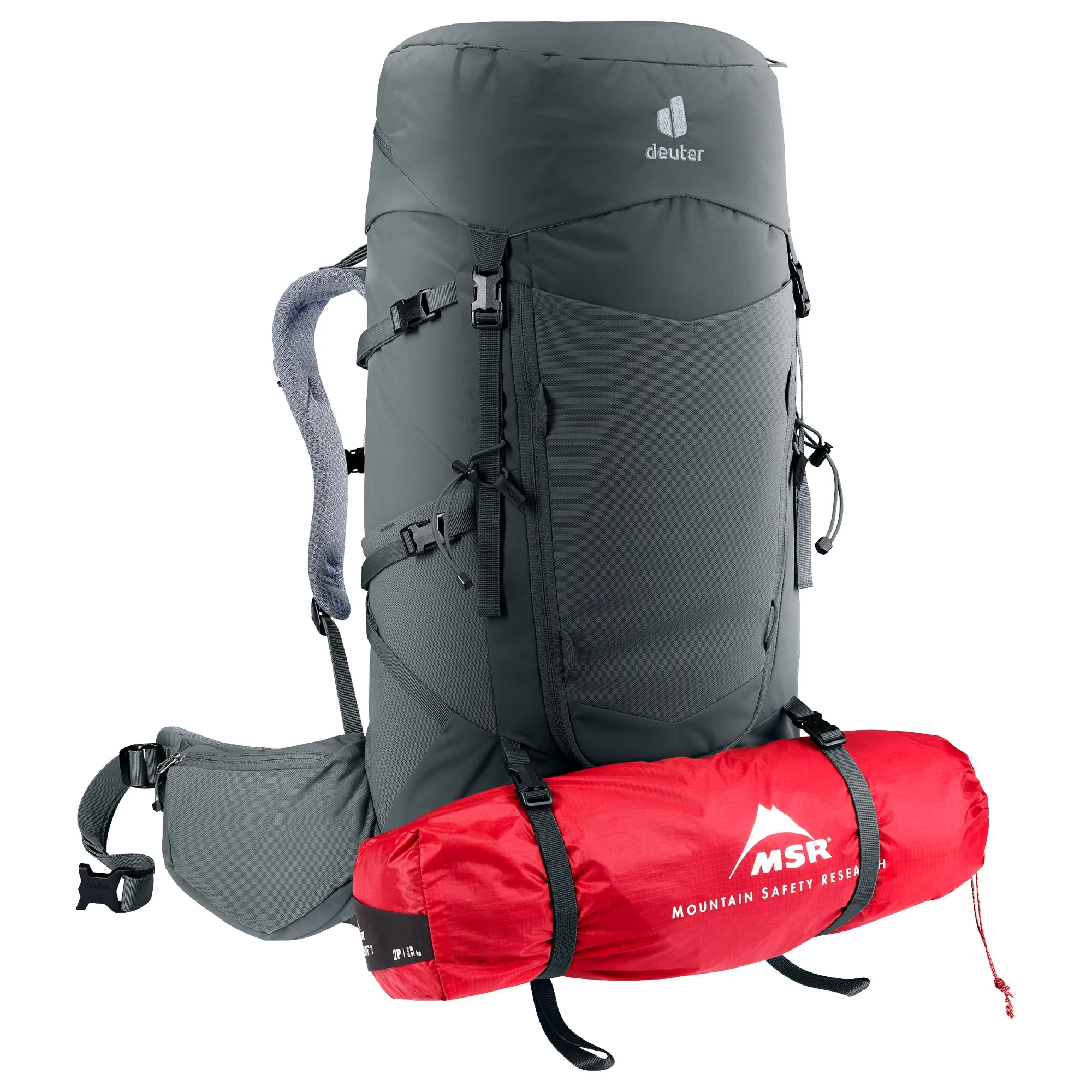 Deuter Aircontact Core 45 + 10 SL - Trekkingrucksack 82 cm (graphite) - Image 9