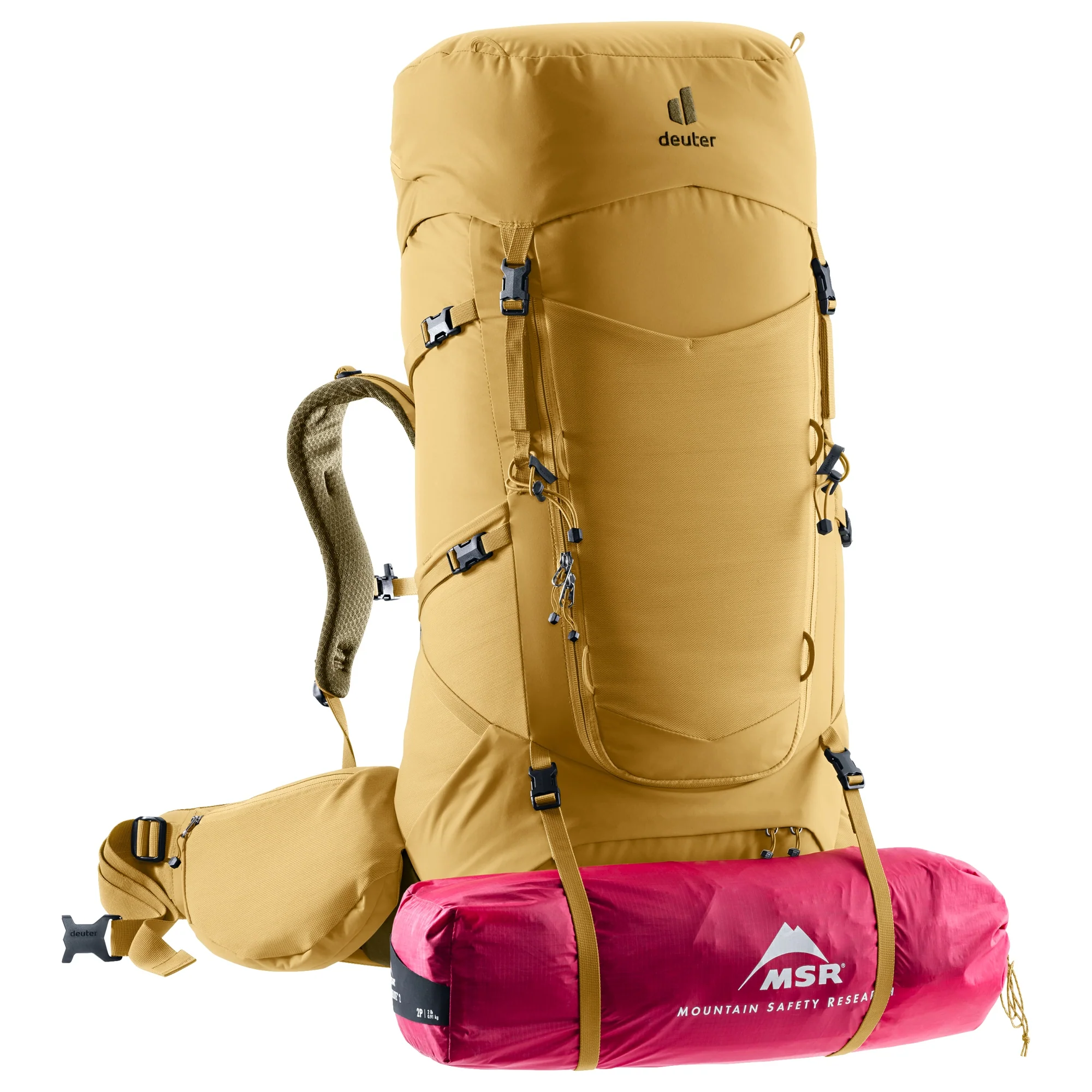 Deuter Aircontact Core 55 + 10 SL - Trekkingrucksack (savanna-nori) - Image 7