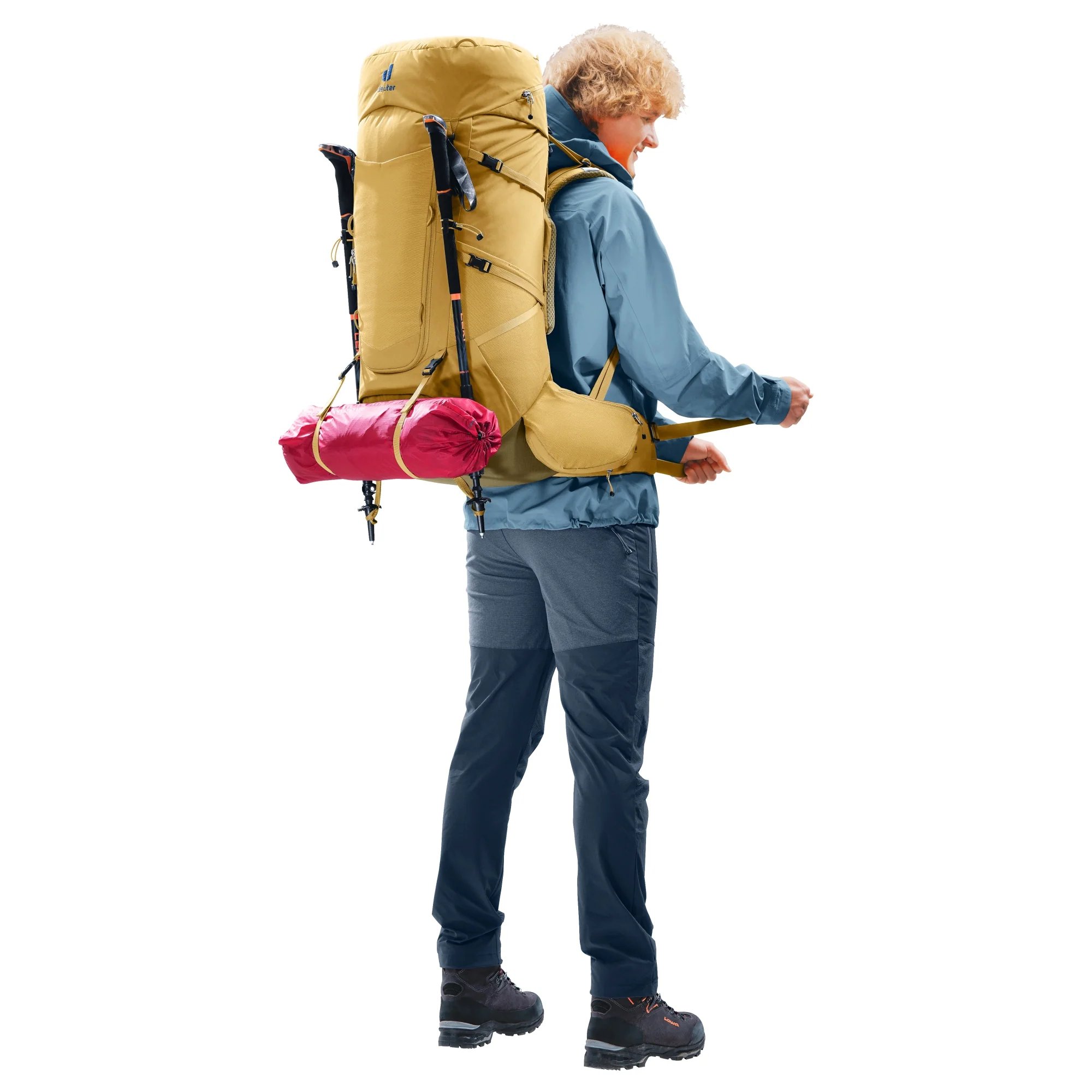 Deuter Aircontact Core 60 + 10 - Trekkingrucksack 82 cm (savanna-nori) - Image 12