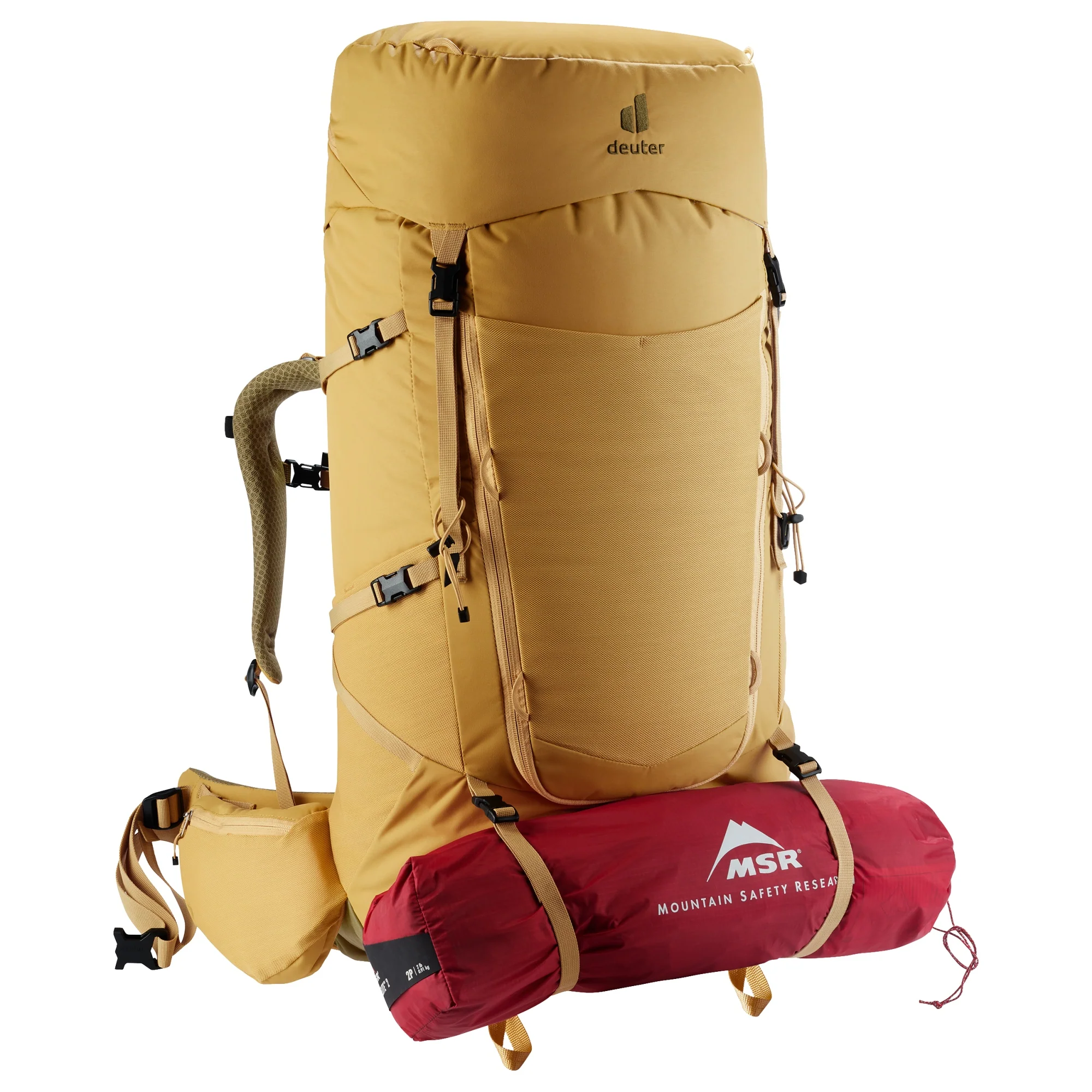 Deuter Aircontact Core 65 + 10 SL - Women's Trekkingrucksack 84 cm (savanna-nori) - Image 8