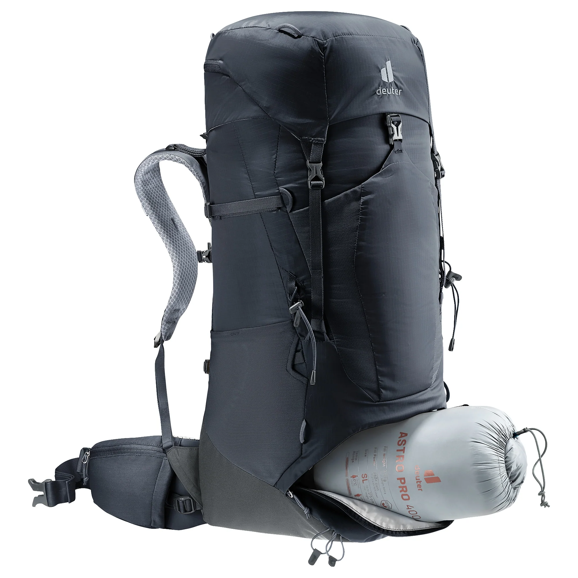 Deuter Aircontact Lite 50 + 10 - Trekkingrucksack 76 cm (black-graphite) - Image 8
