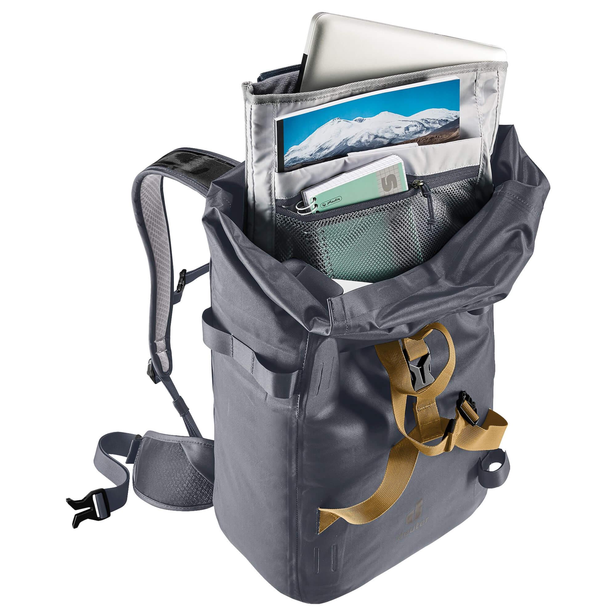 Deuter Amager 25+5 - wasserdichter Fahrradrucksack 15" 48 cm (graphite) - Image 6