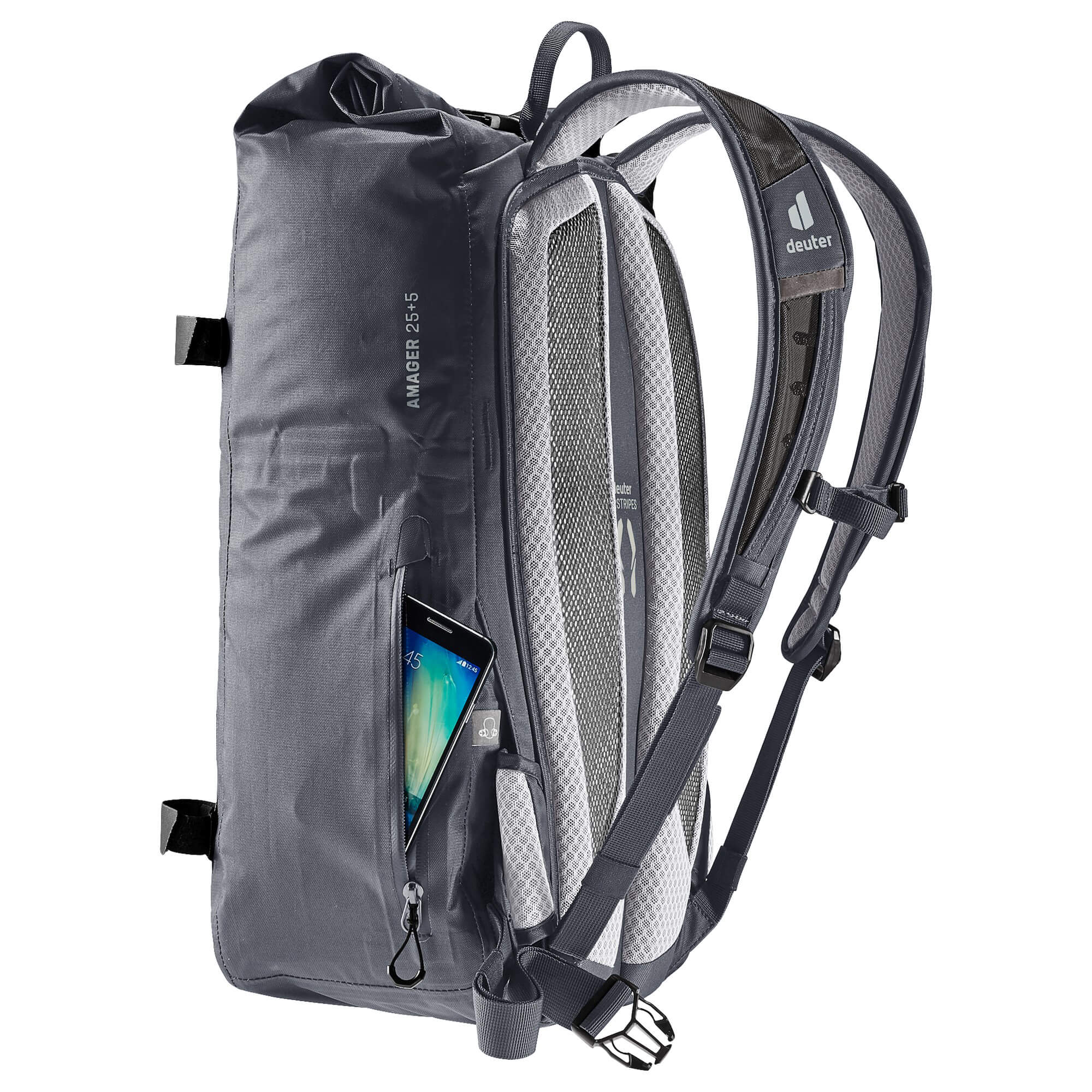 Deuter Amager 25+5 - wasserdichter Fahrradrucksack 15" 48 cm (graphite) - Image 8