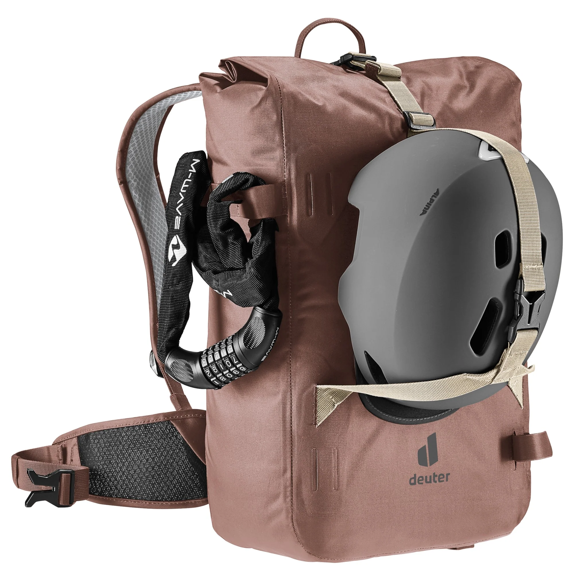 Deuter Amager 25+5 - wasserdichter Fahrradrucksack 15" 48 cm (raisin) - Image 8