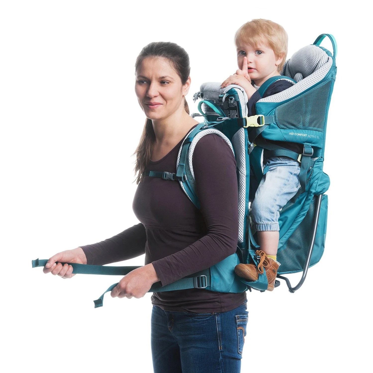 Deuter Kid Comfort Active SL - Kindertrage (Kraxe) (denim) - Image 5