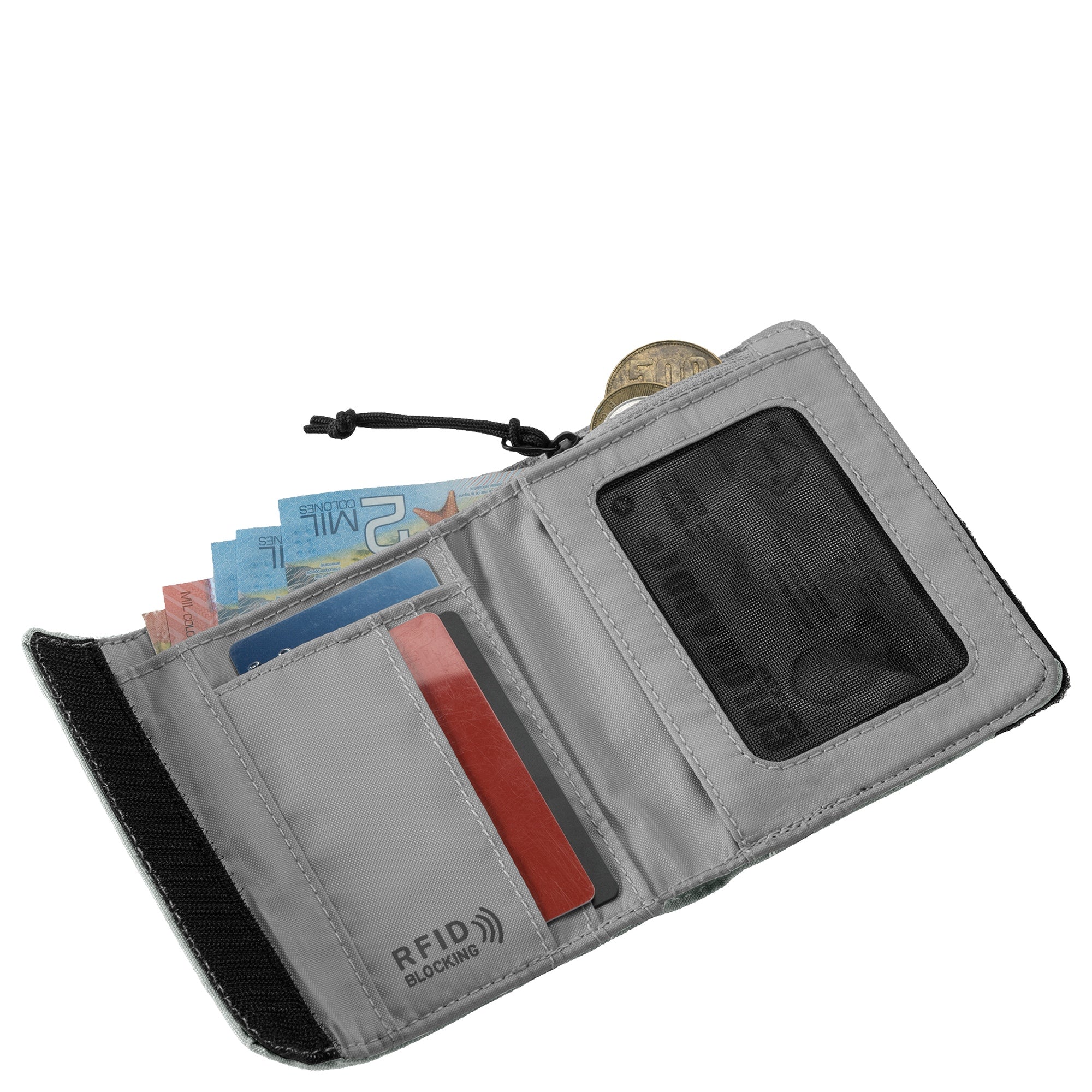 eagle creek Stash RFID Tri-Fold - Geldbörse 2cc 13 cm (storm grey) - Image 2