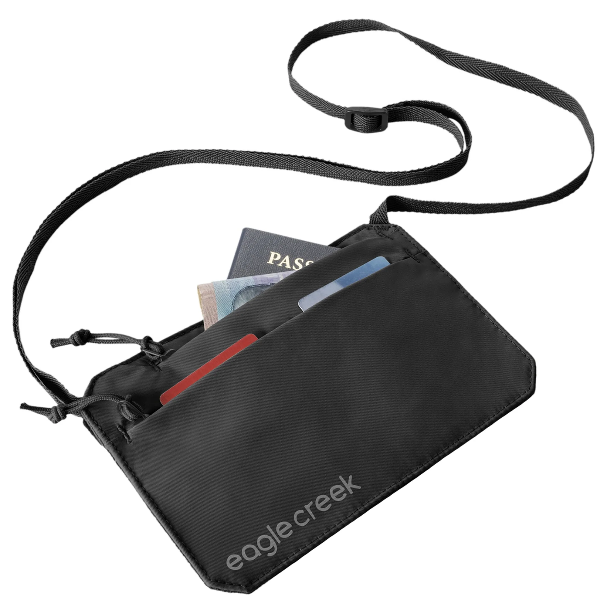 eagle creek Undercover RFID Neck Wallet - Umhängetasche 19 cm (black) - Image 5
