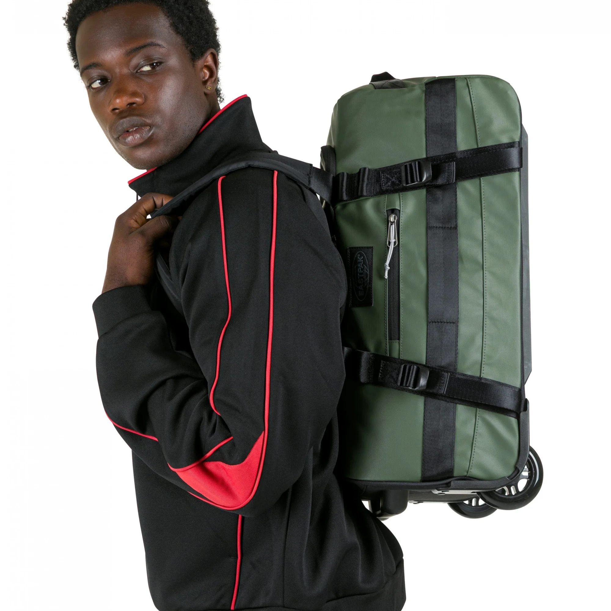 Eastpak Selection Duffel Pack Wheel 38 - Rollenreisetasche S 55 cm (tarp forest) - Image 6