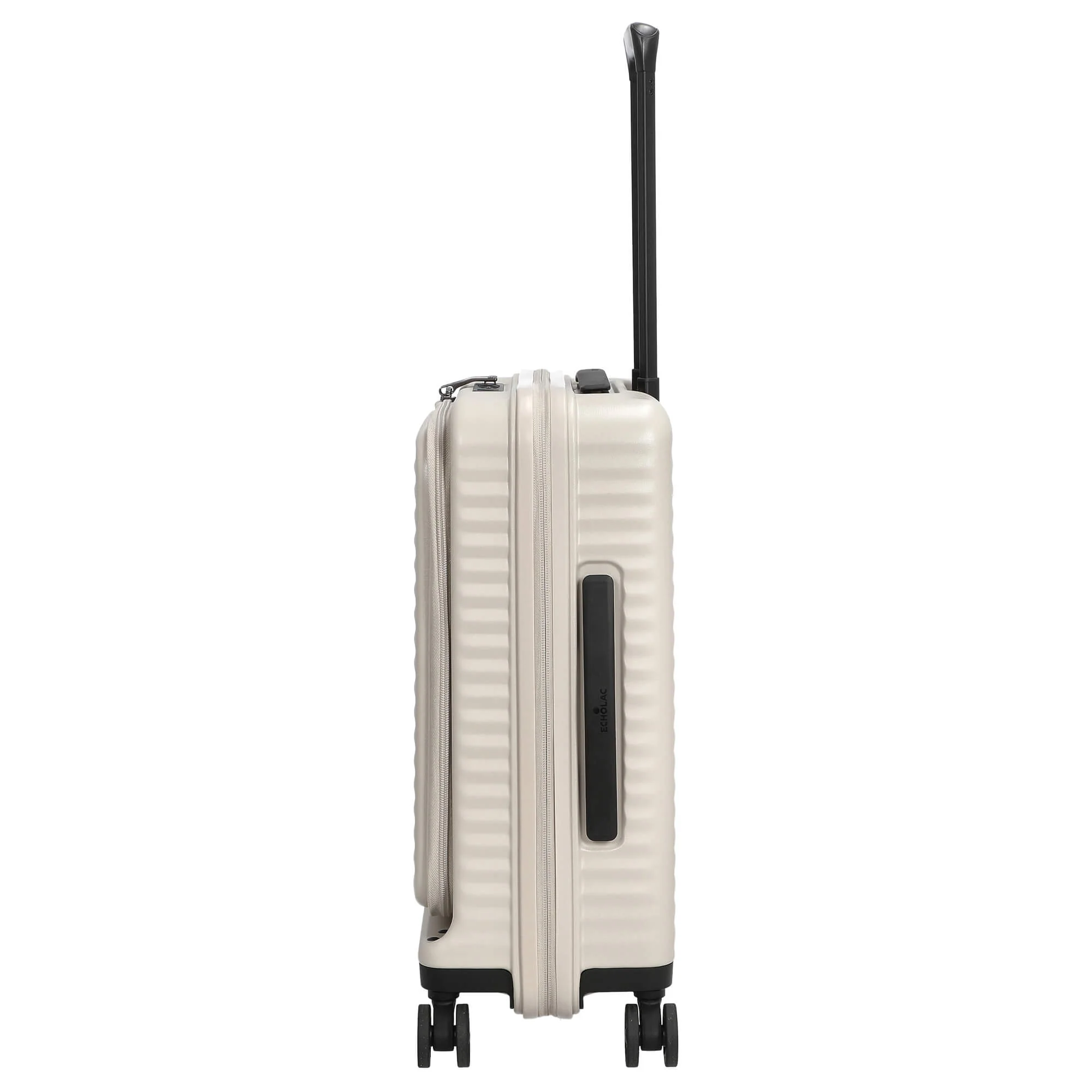 Echolac Celestra FA - 4-Rollen-Kabinentrolley 14" S 55 cm erw. USB (white sand) - Image 3